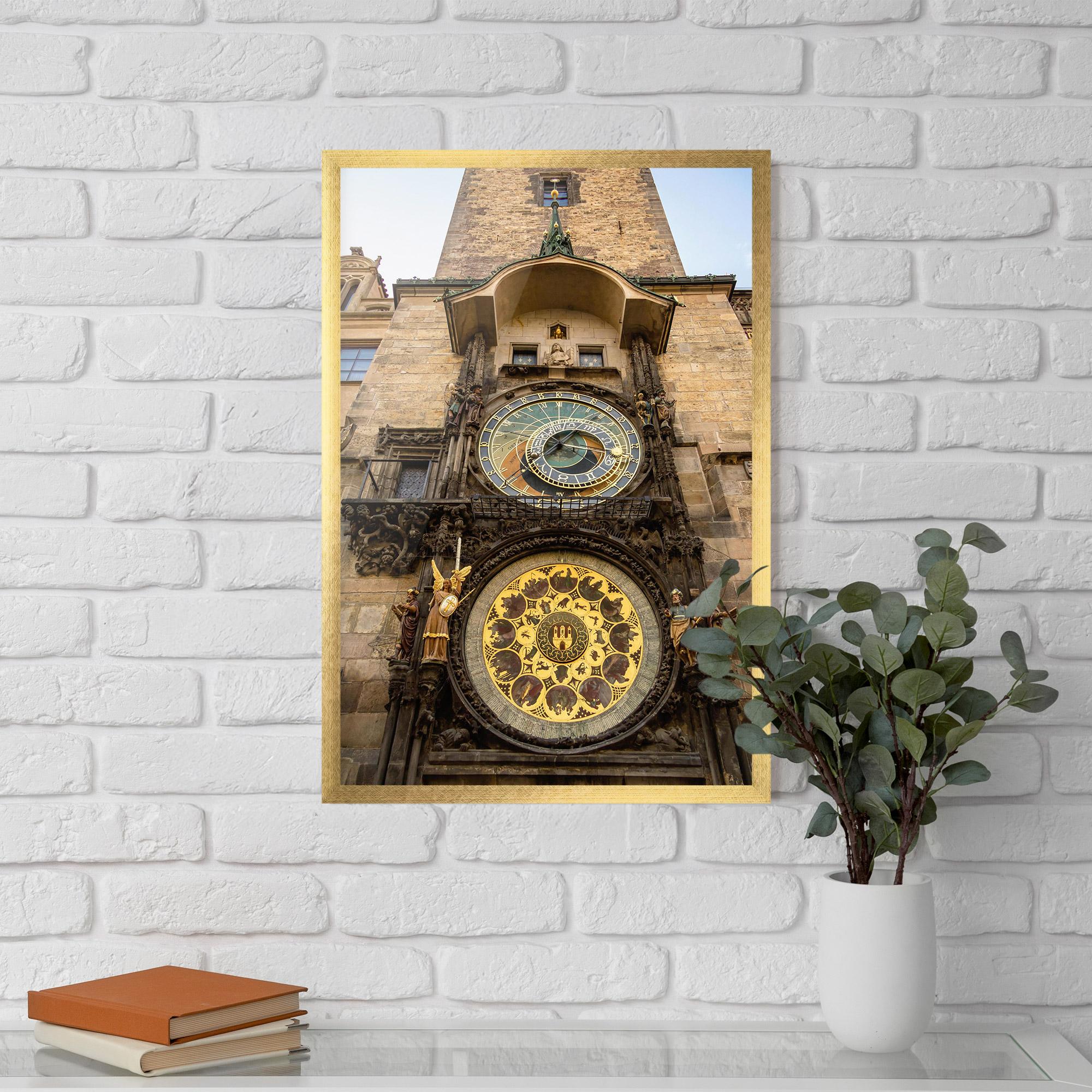 Plakat w Ramie Prague Clock mockup 5