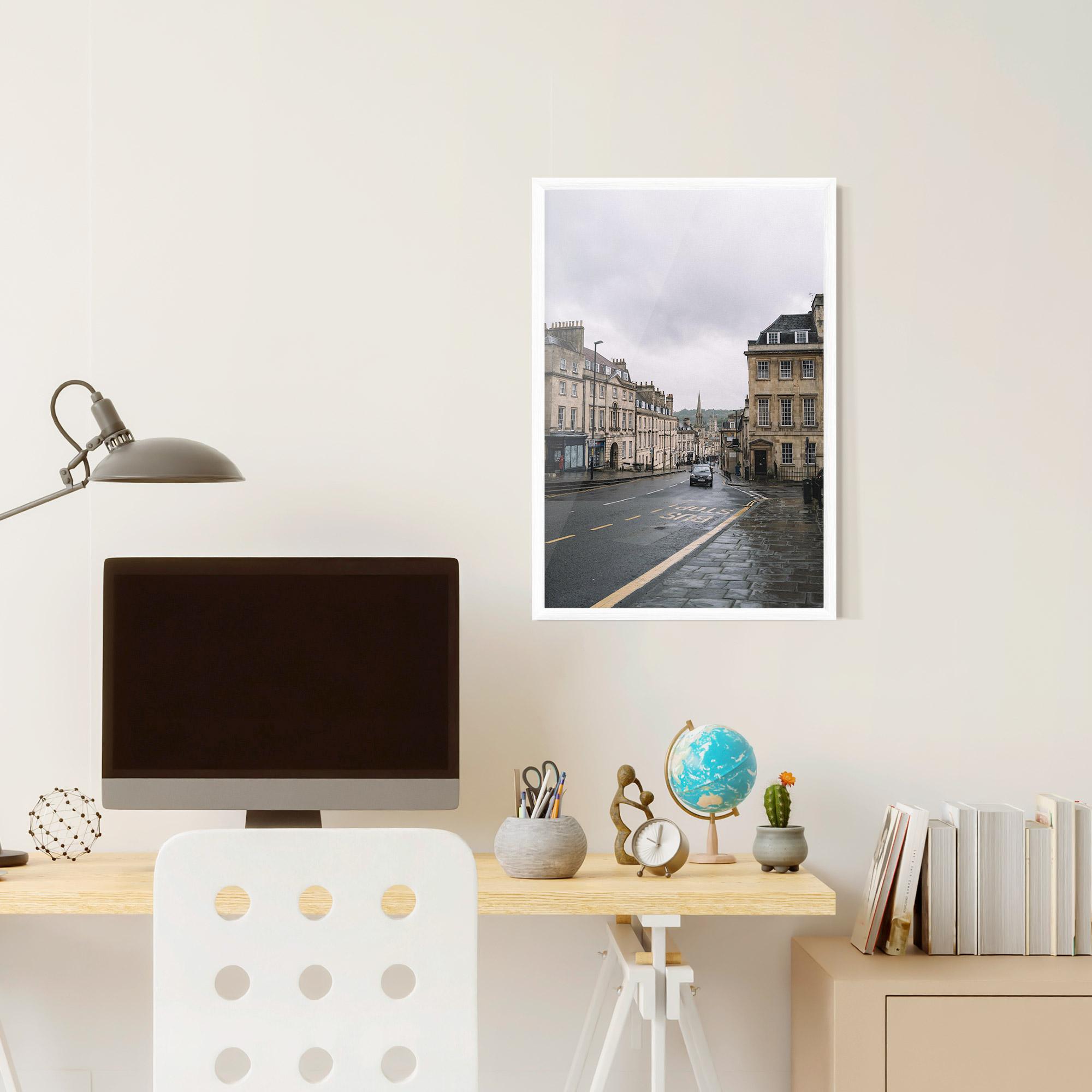 Plakat w Ramie England Street mockup 6