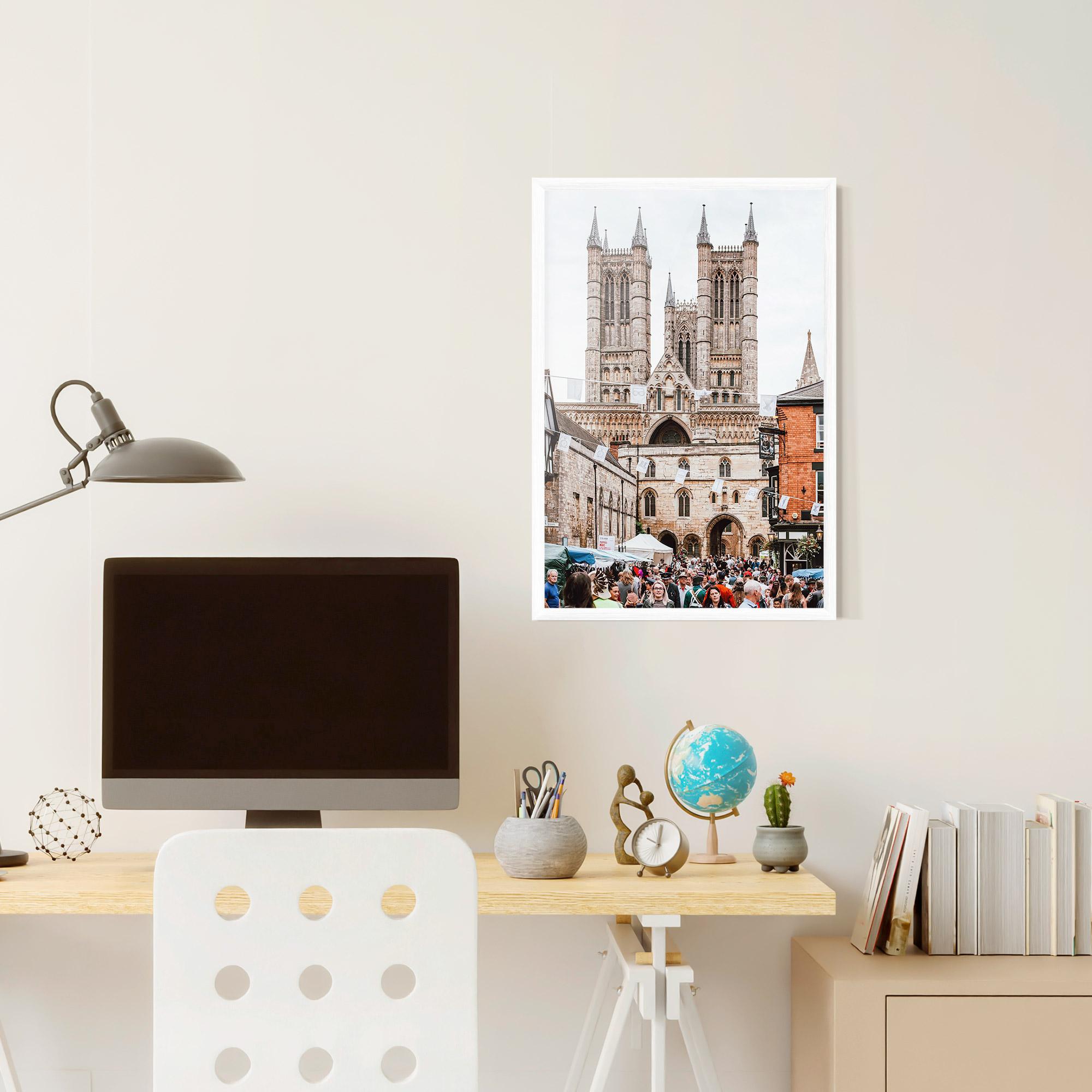 Plakat w Ramie Lincoln Cathedral mockup 6