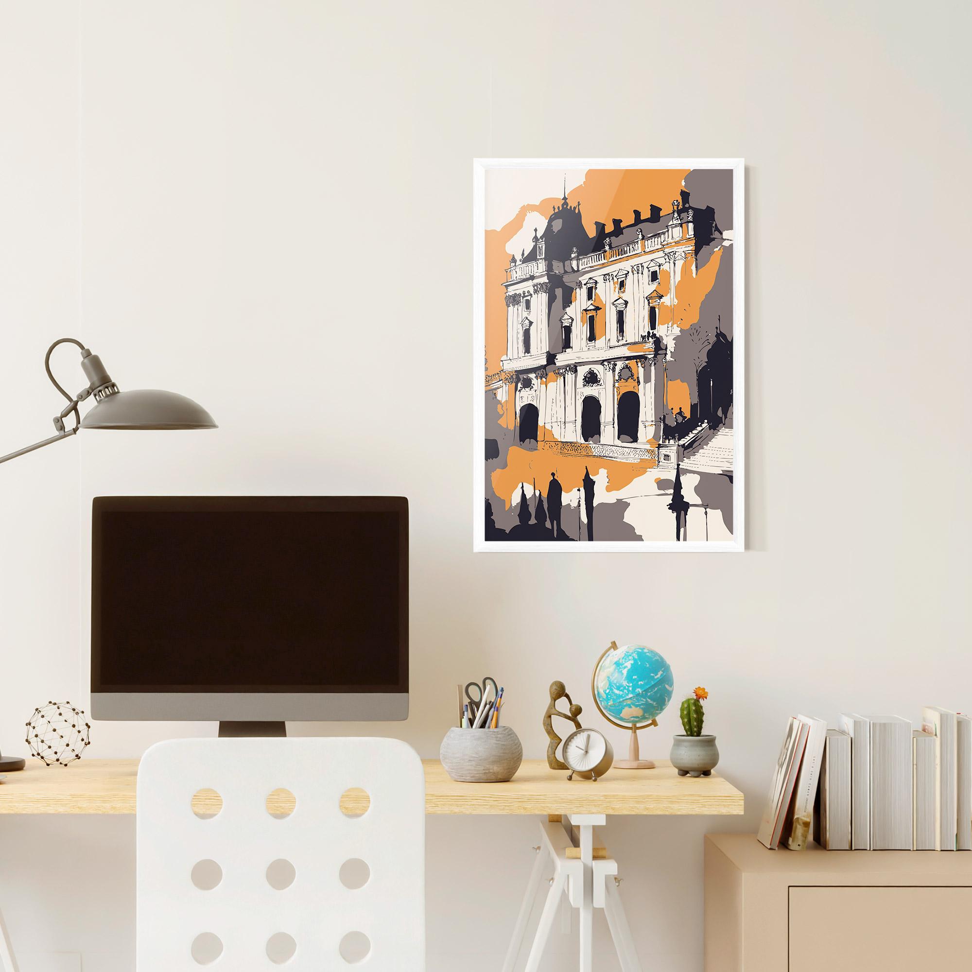 Plakat w Ramie Palace Of Versailles mockup 6