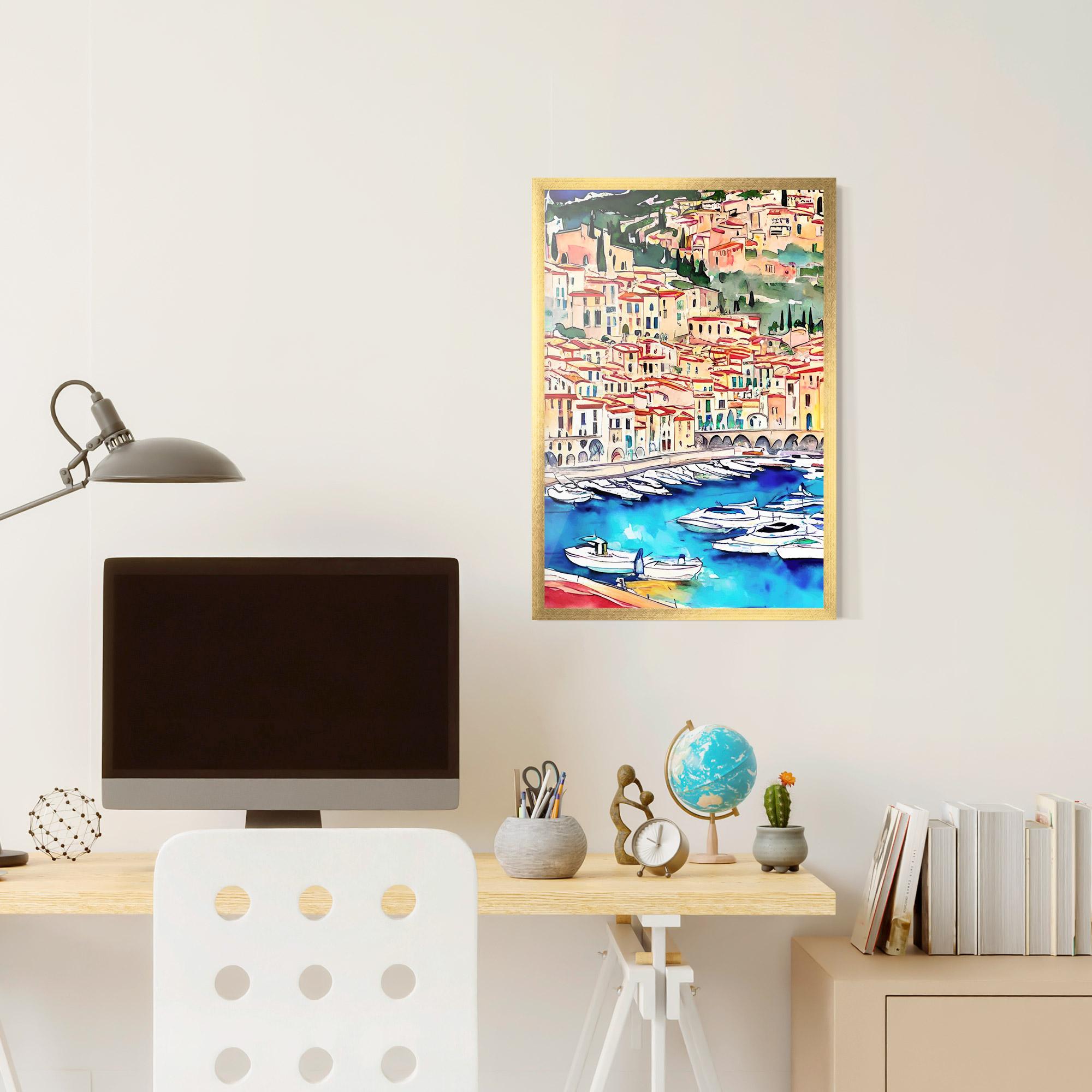 Plakat w Ramie French City mockup 6