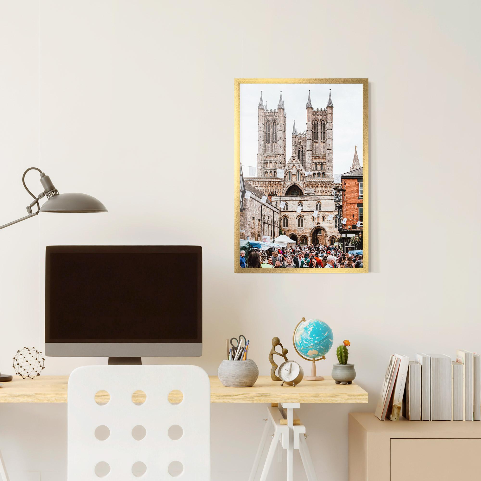 Plakat w Ramie Lincoln Cathedral mockup 6