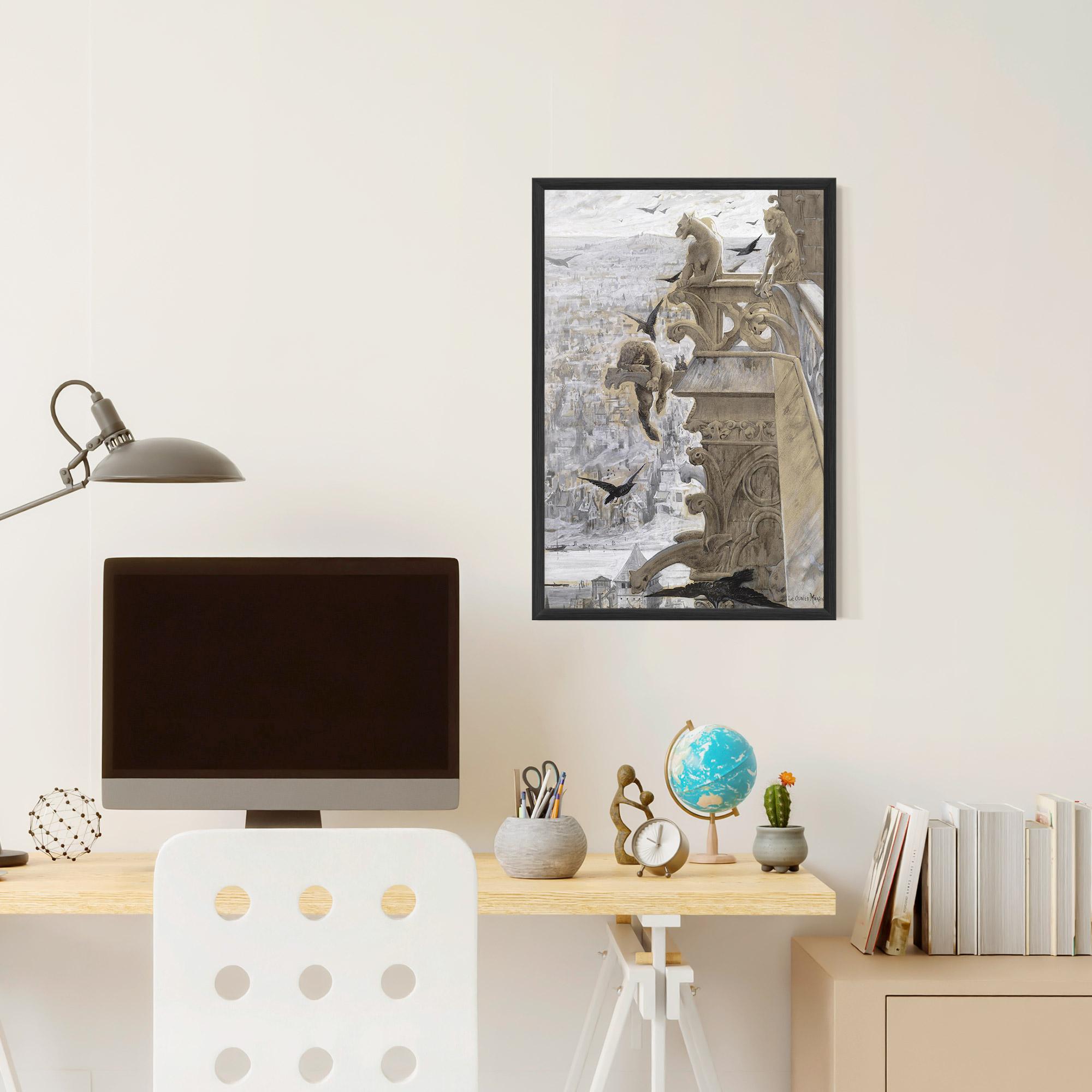 Plakat w Ramie Notre Dame mockup 6