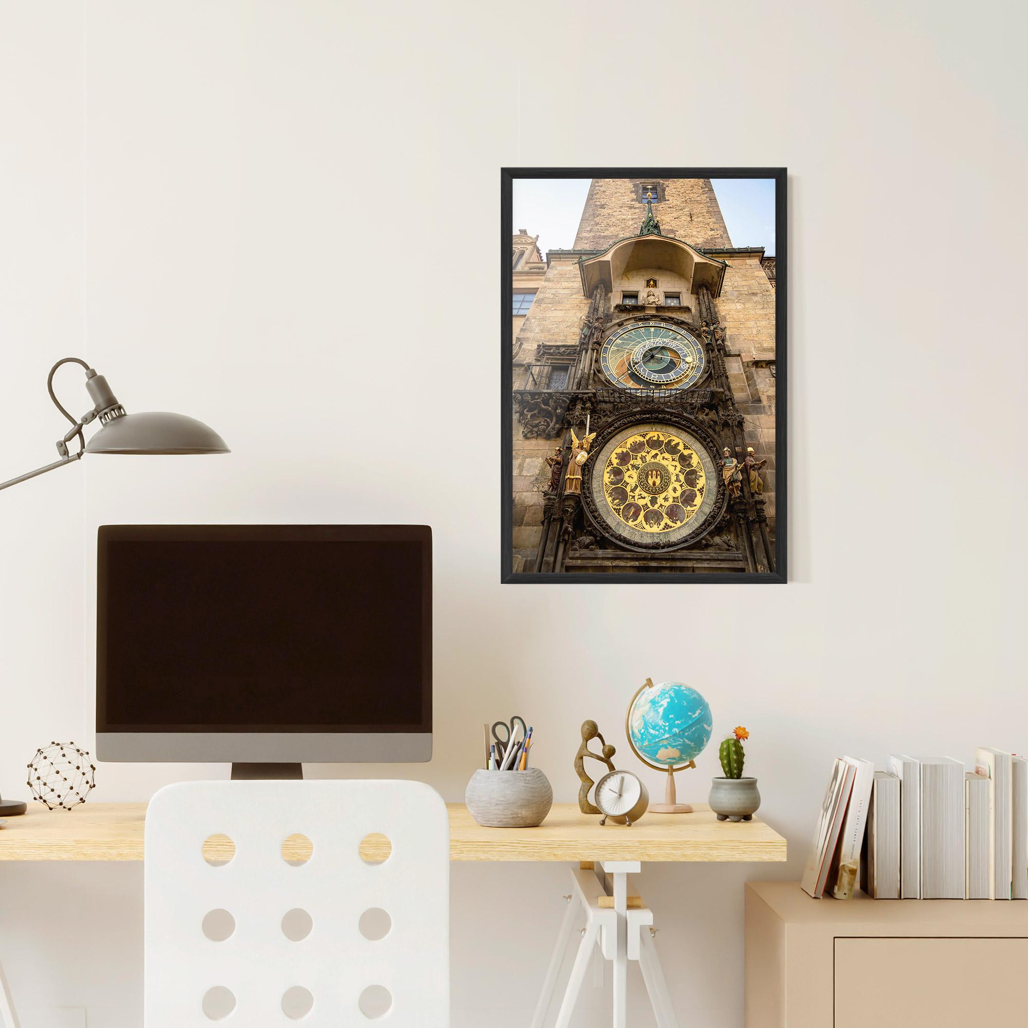 Plakat w Ramie Prague Clock mockup 6