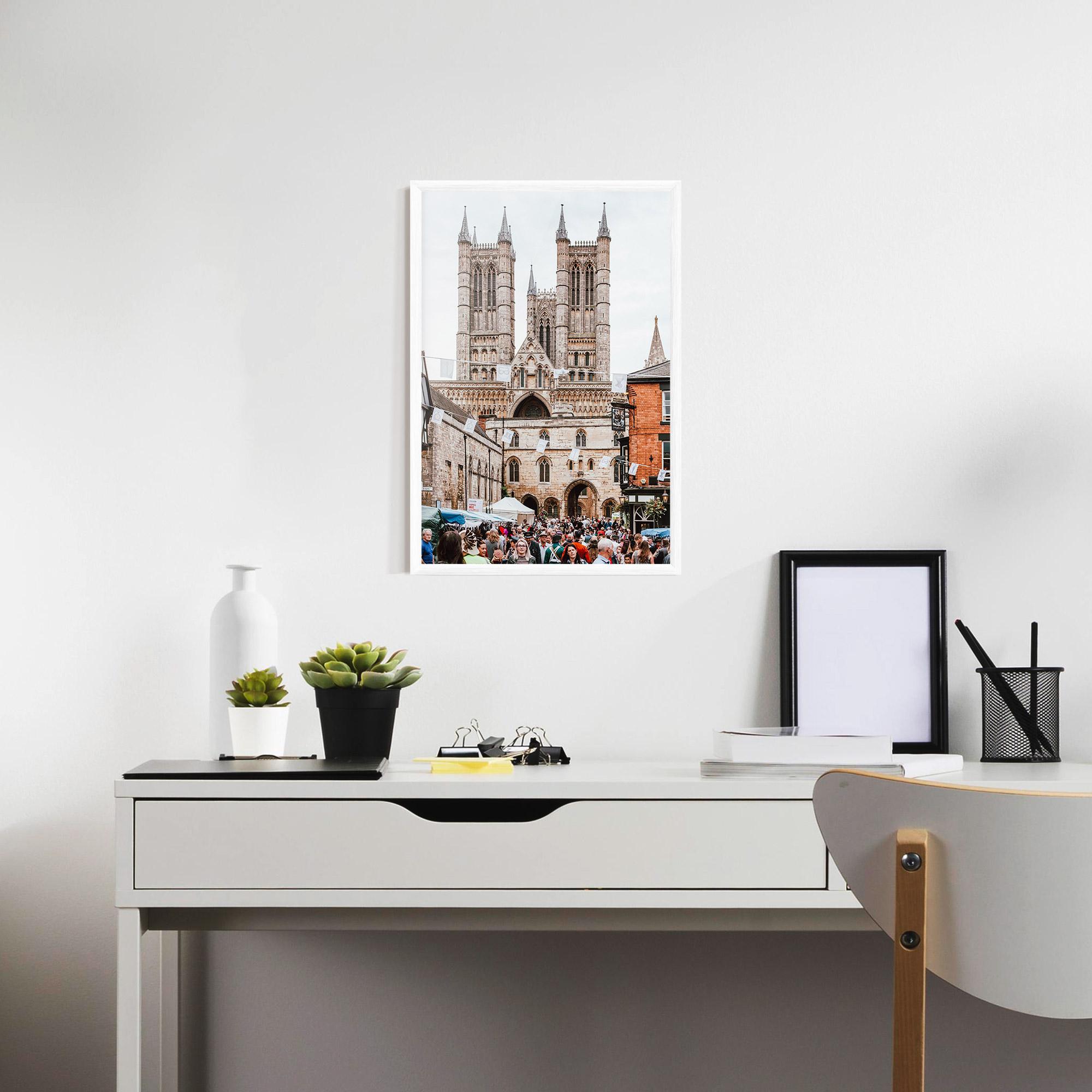 Plakat w Ramie Lincoln Cathedral mockup 7