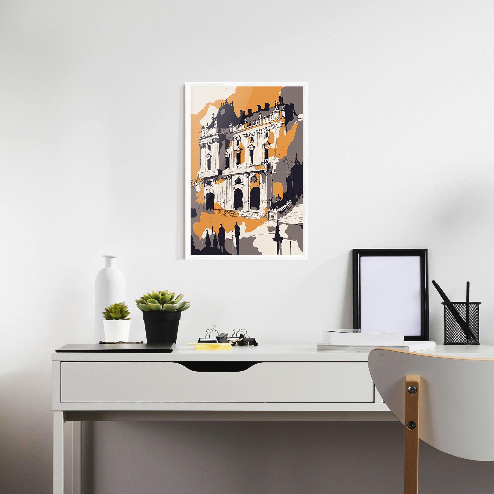 Plakat w Ramie Palace Of Versailles mockup 7
