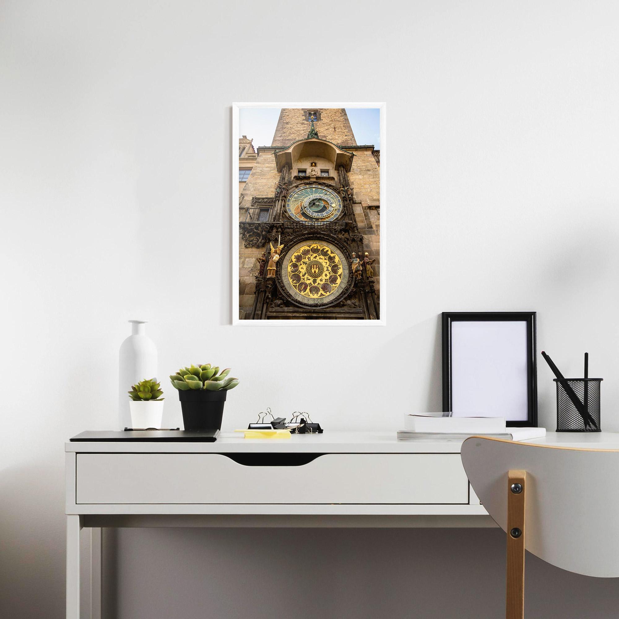 Plakat w Ramie Prague Clock mockup 7
