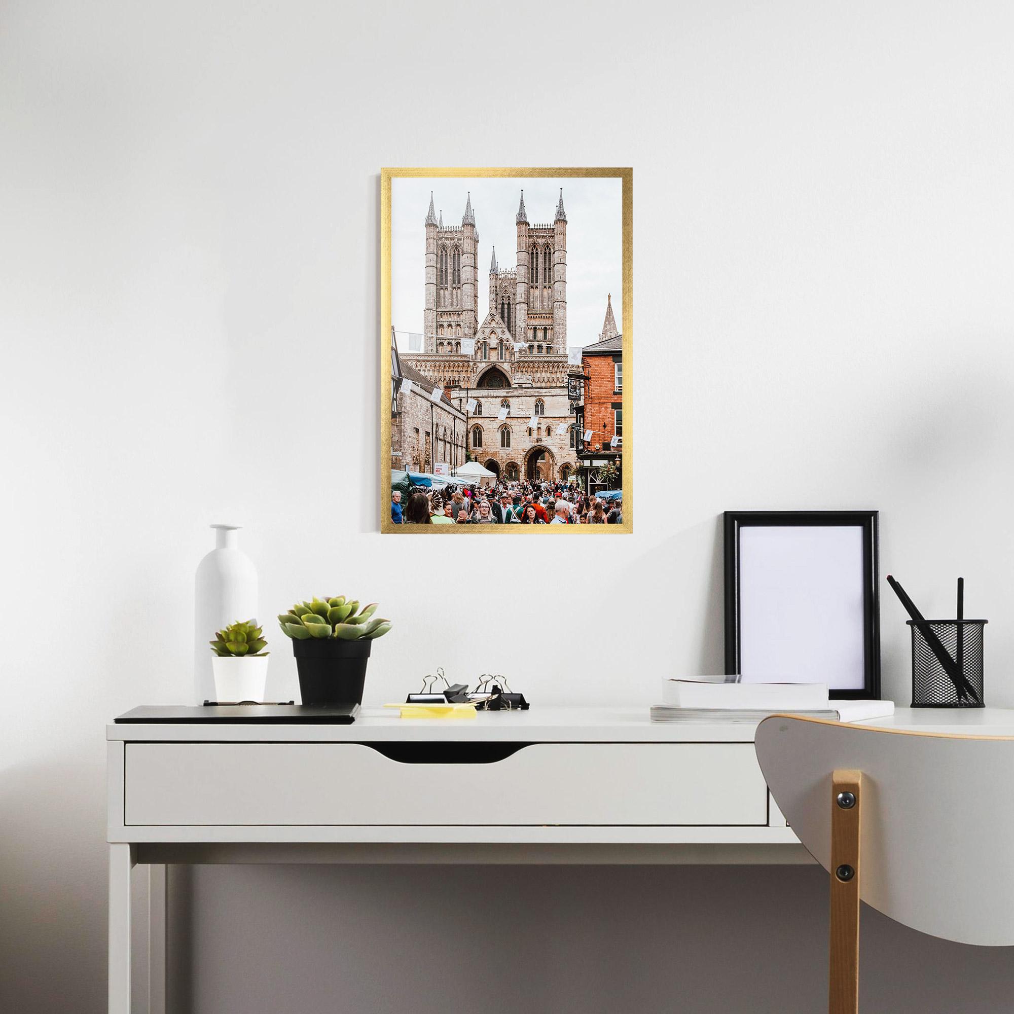 Plakat w Ramie Lincoln Cathedral mockup 7