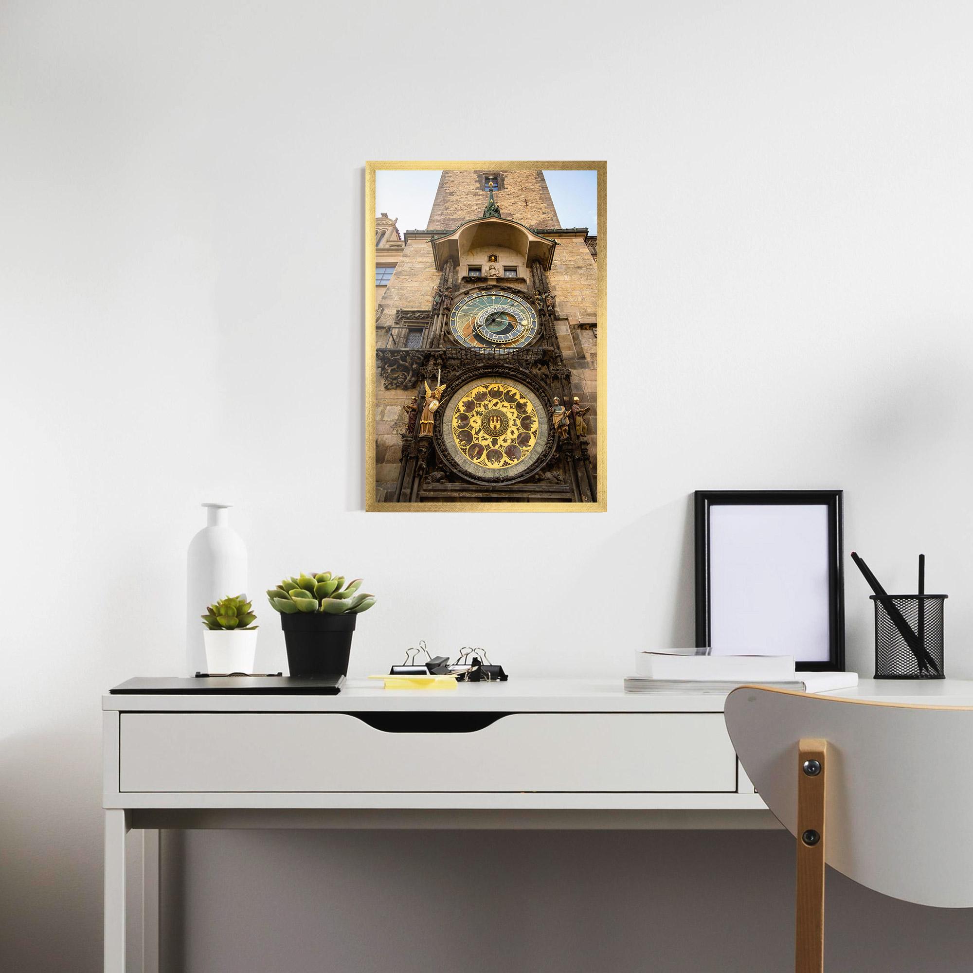 Plakat w Ramie Prague Clock mockup 7