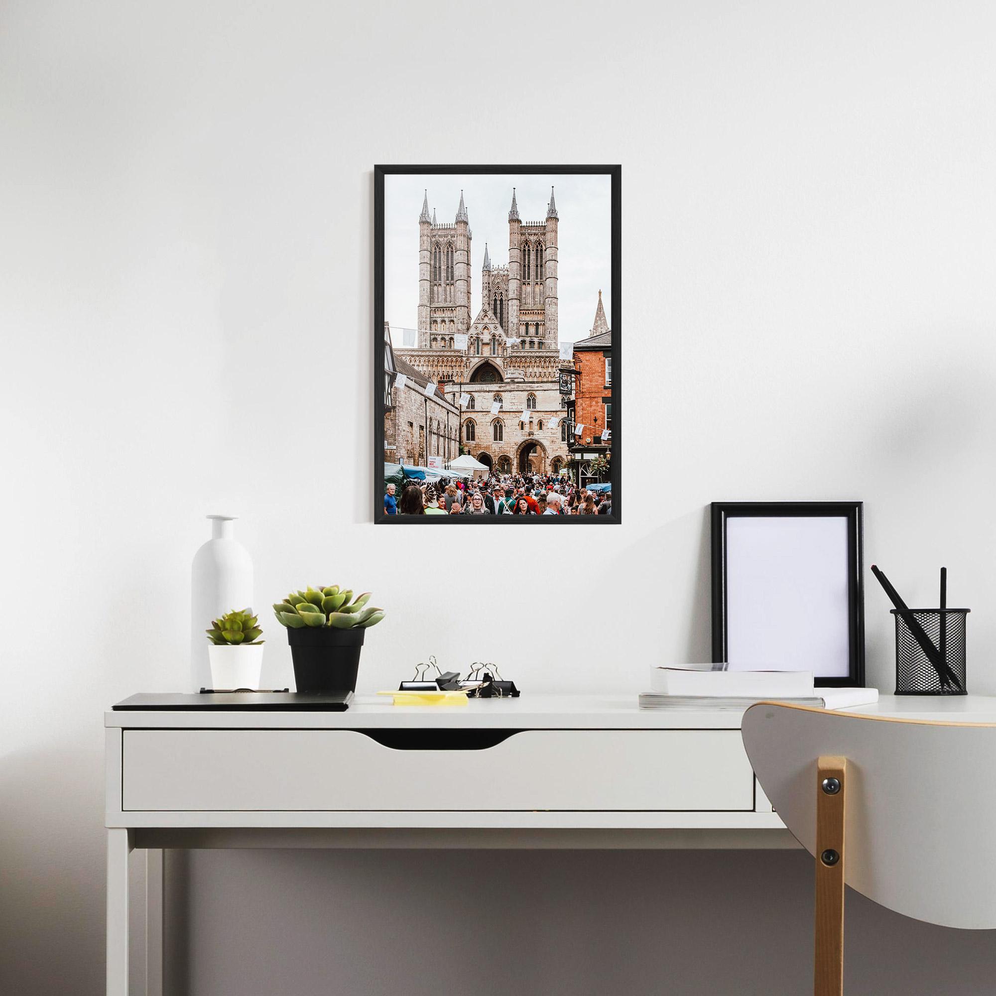 Plakat w Ramie Lincoln Cathedral mockup 7