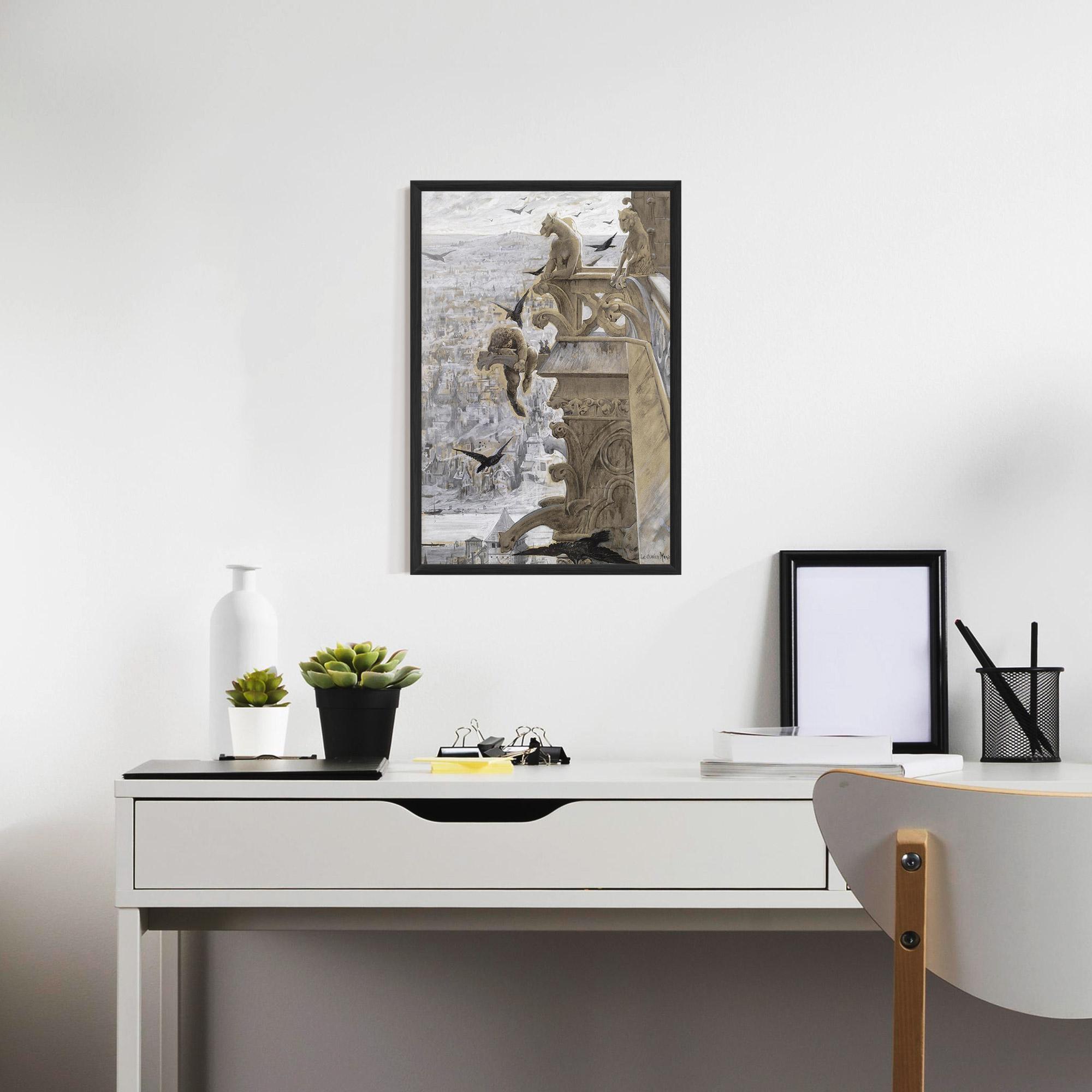 Plakat w Ramie Notre Dame mockup 7