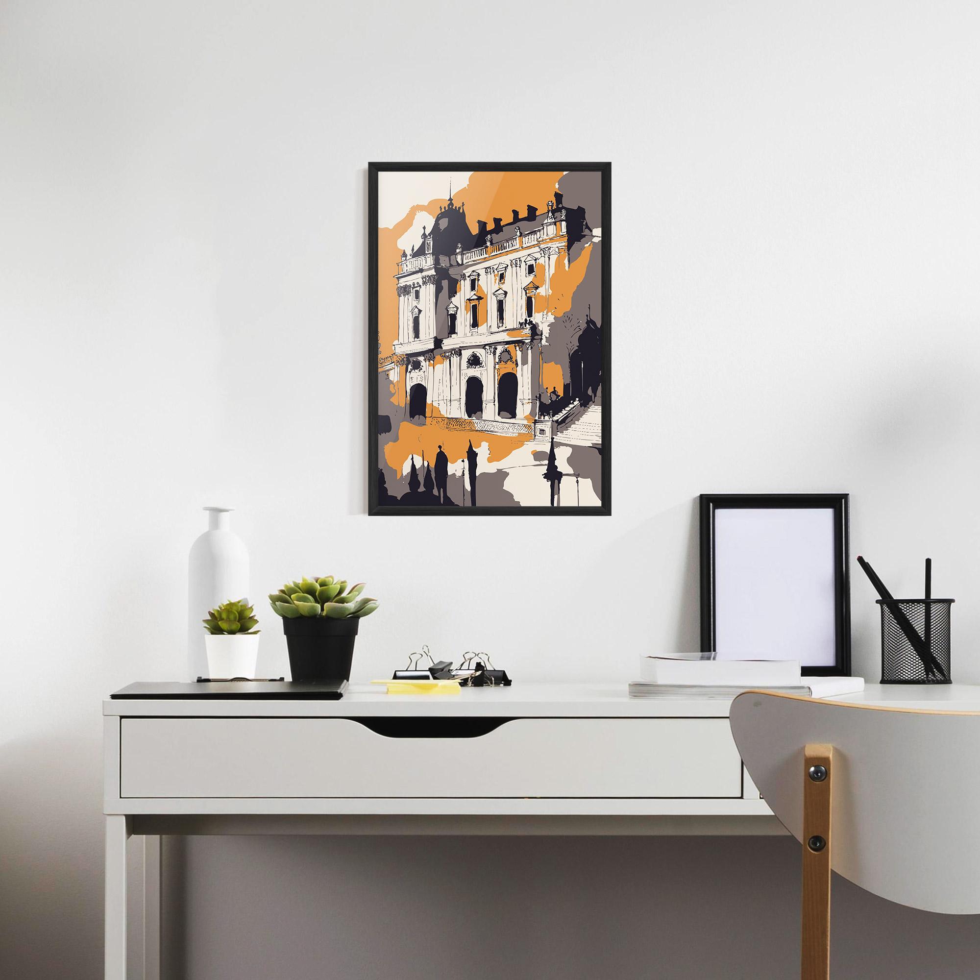 Plakat w Ramie Palace Of Versailles mockup 7