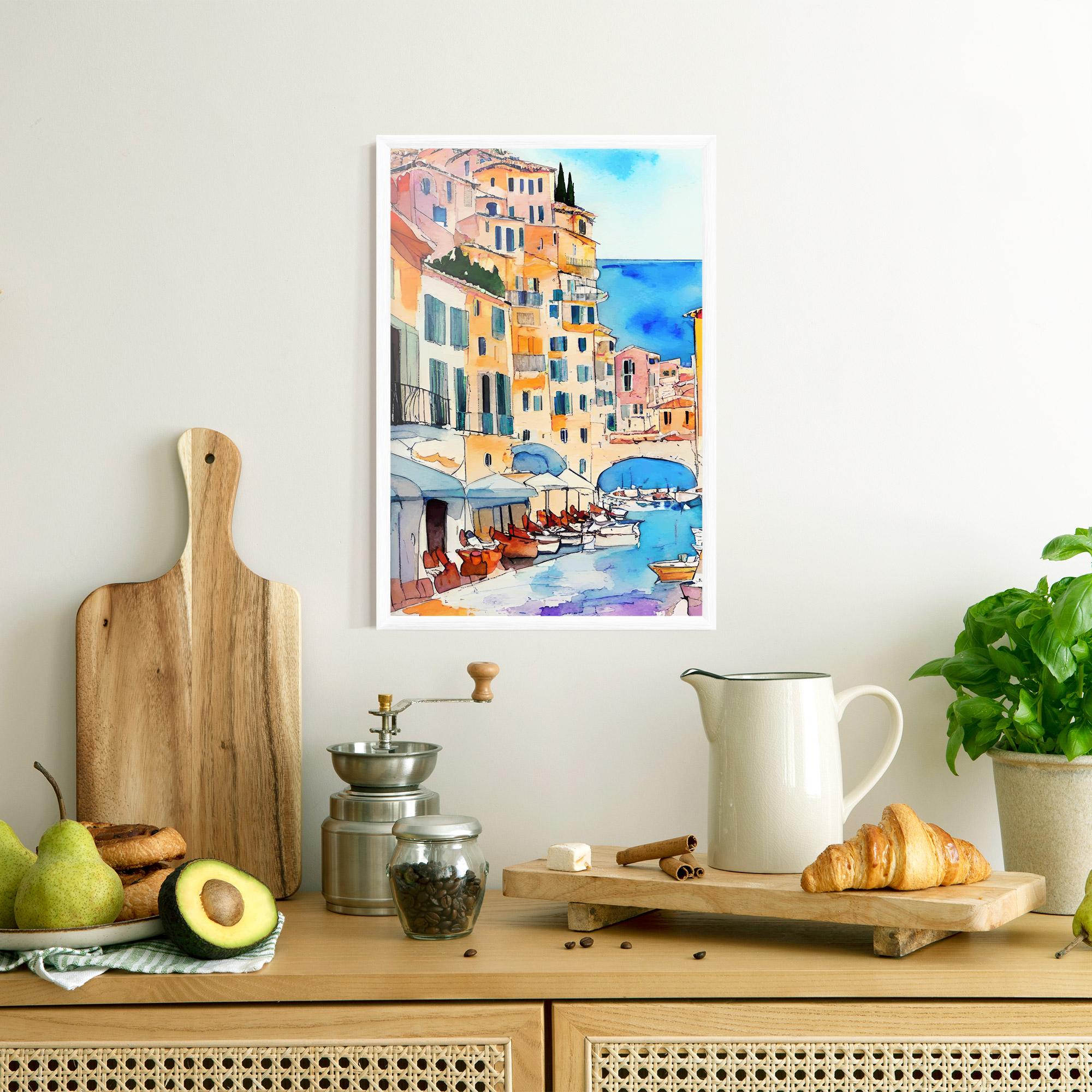 Plakat w Ramie France Watercolor mockup 8
