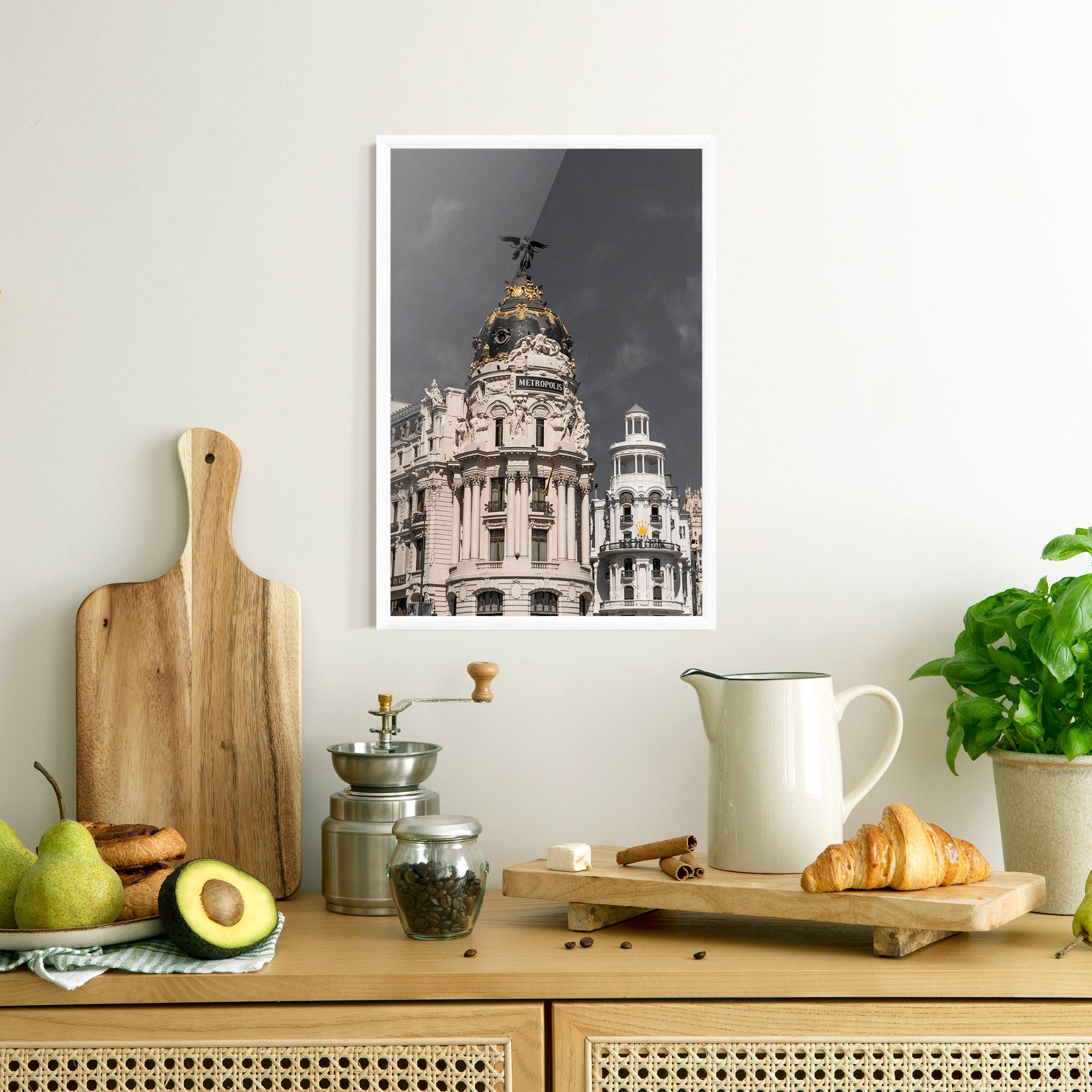 Plakat w Ramie Metropolis Building mockup 8