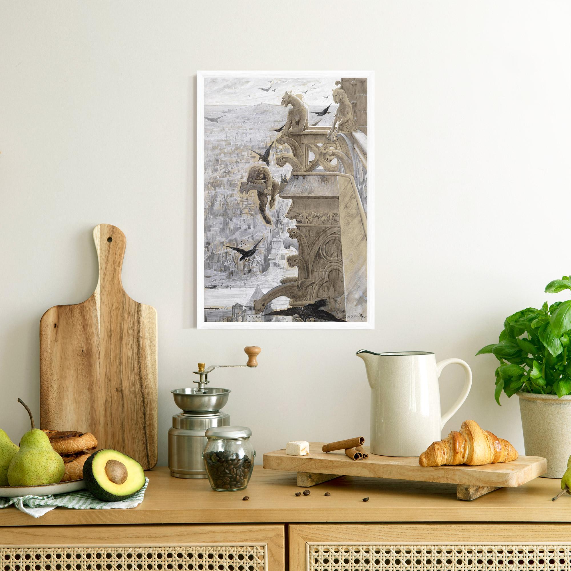 Plakat w Ramie Notre Dame mockup 8