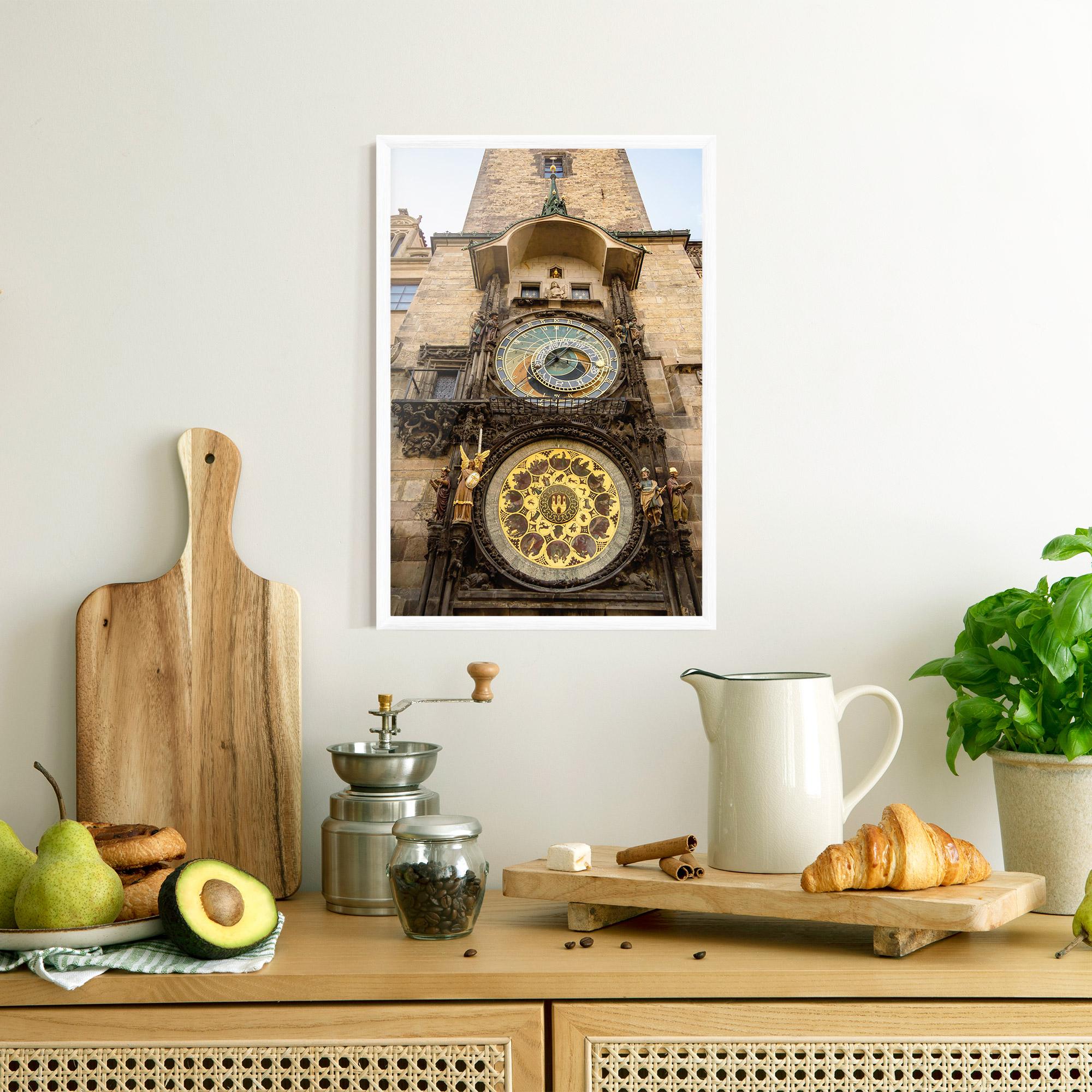 Plakat w Ramie Prague Clock mockup 8