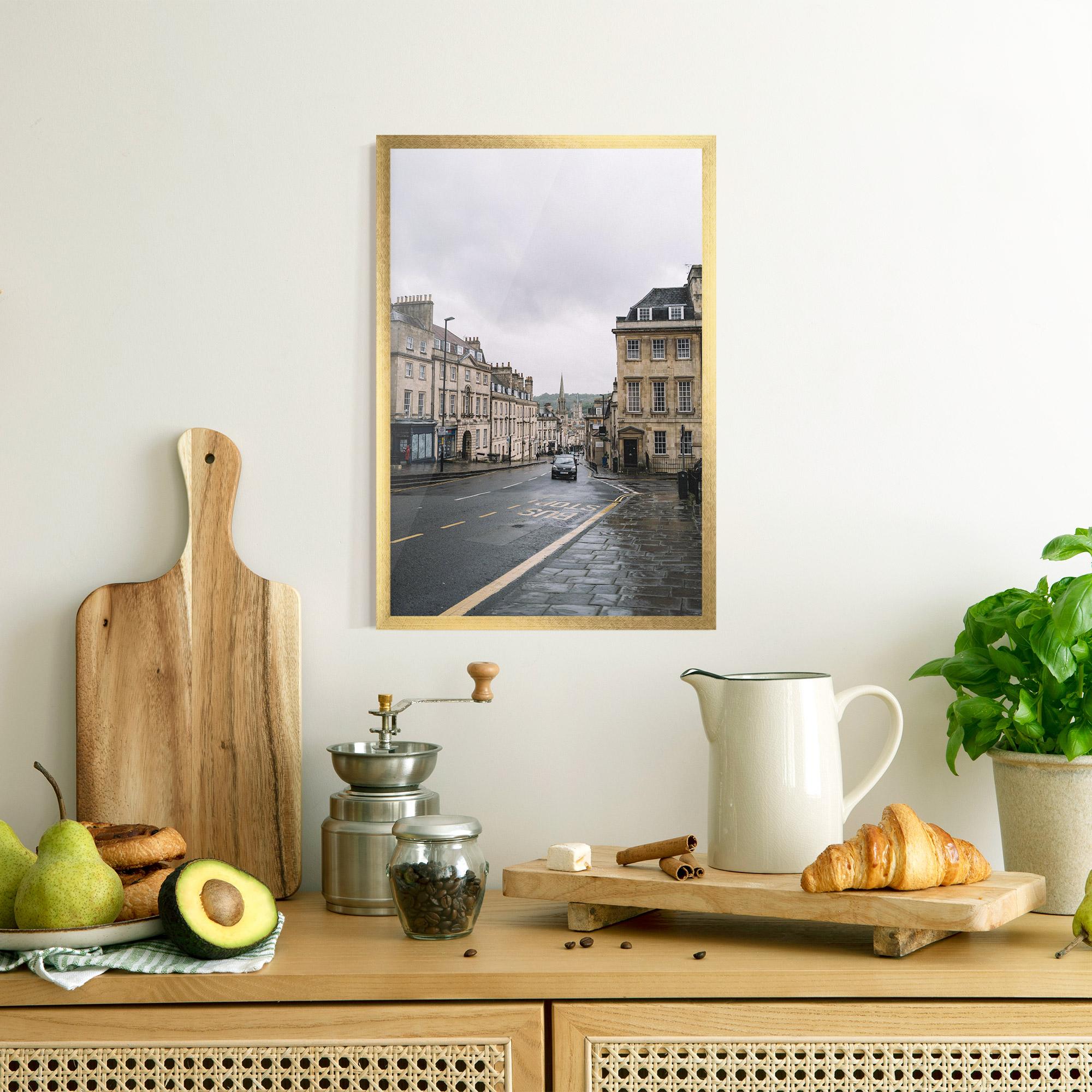 Plakat w Ramie England Street mockup 8