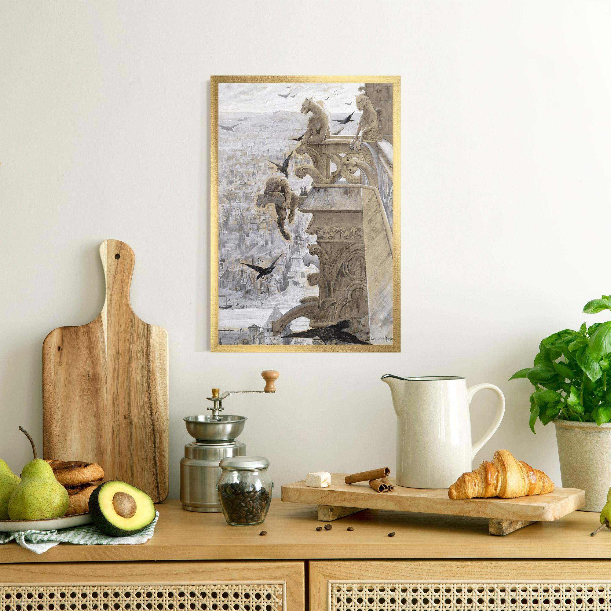 Plakat w Ramie Notre Dame mockup 8