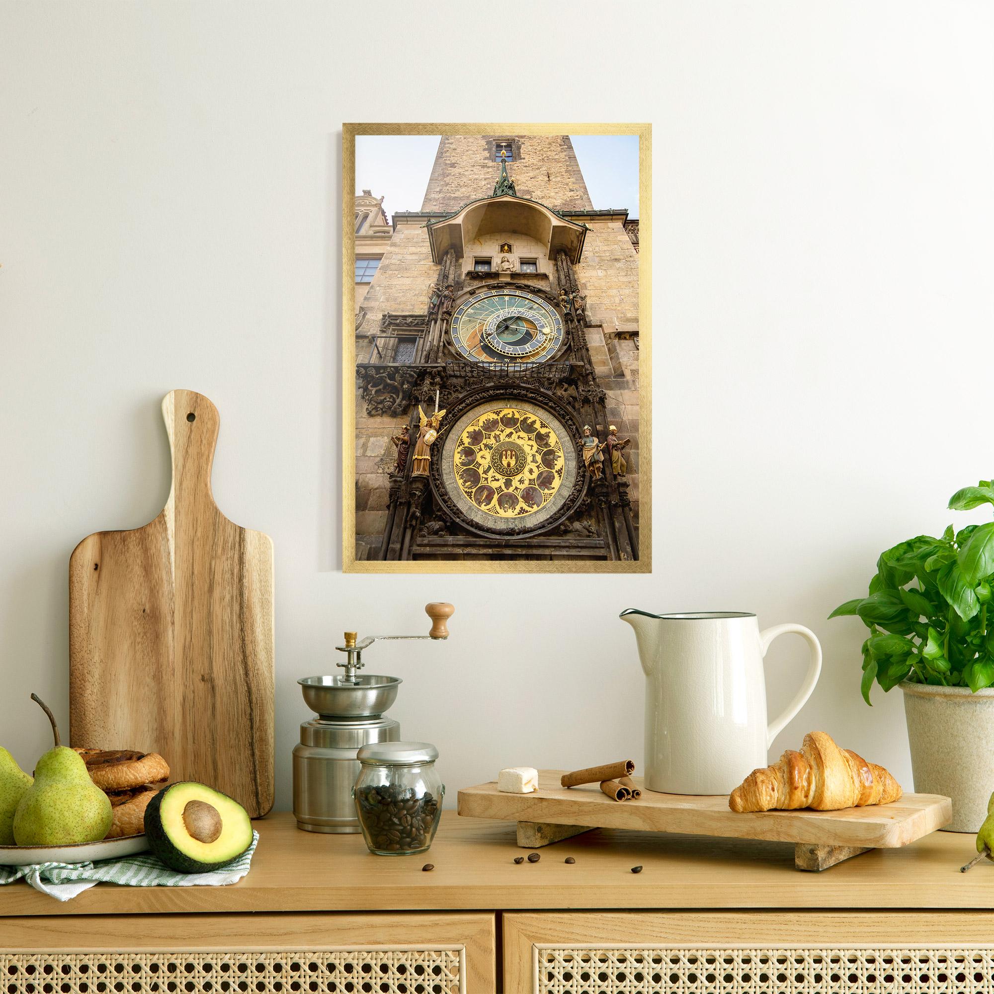 Plakat w Ramie Prague Clock mockup 8