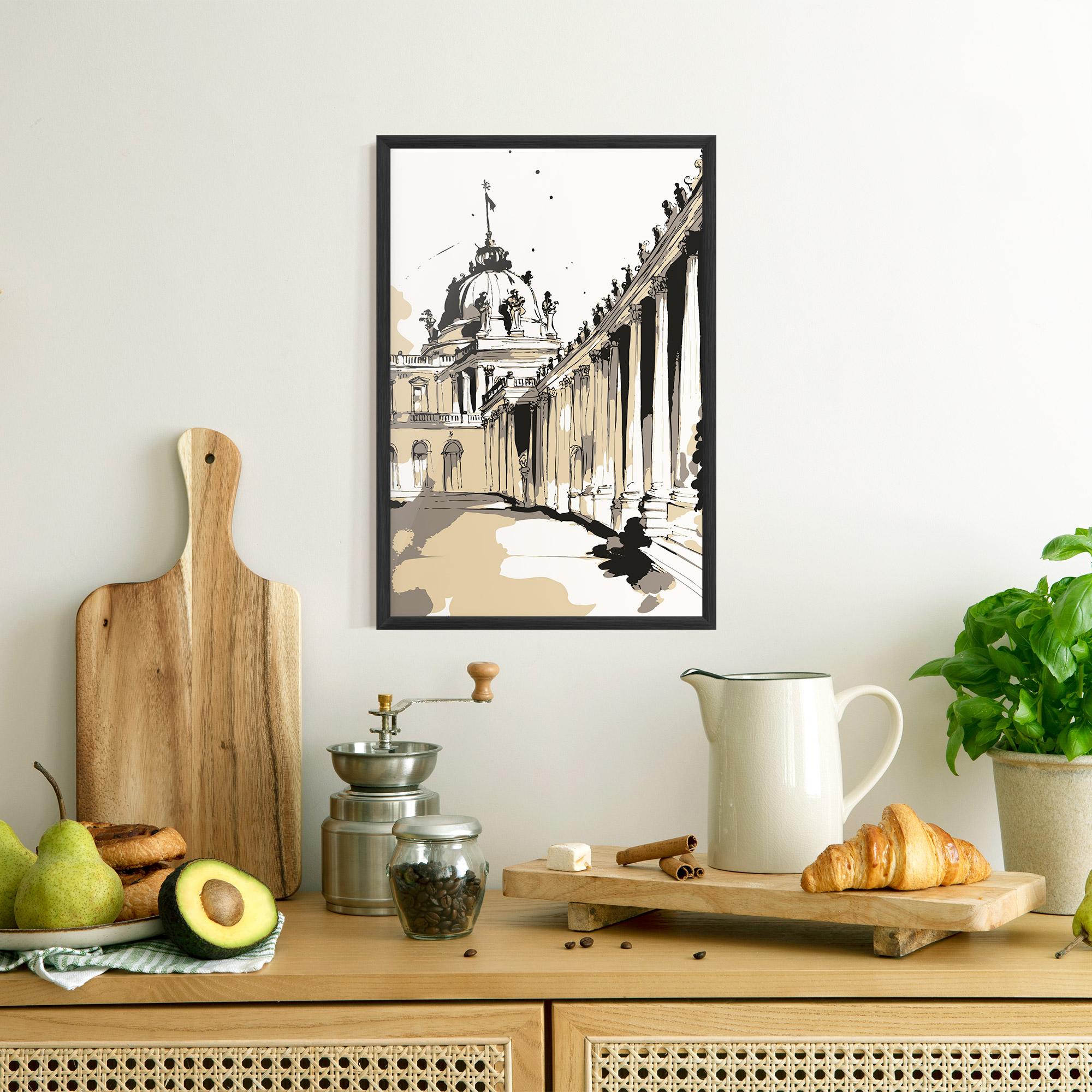 Plakat w Ramie Art Palace Of Versailles mockup 8