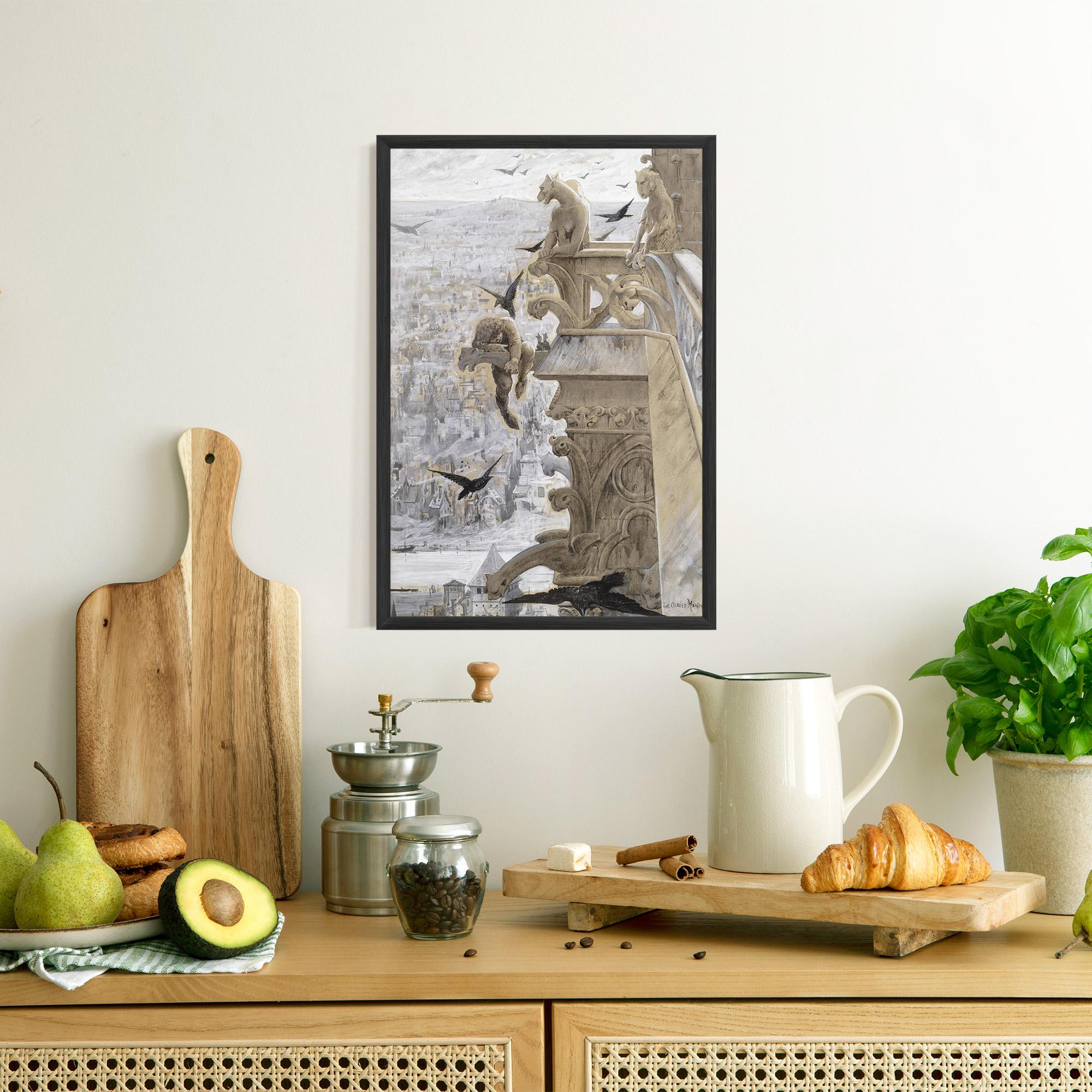 Plakat w Ramie Notre Dame mockup 8