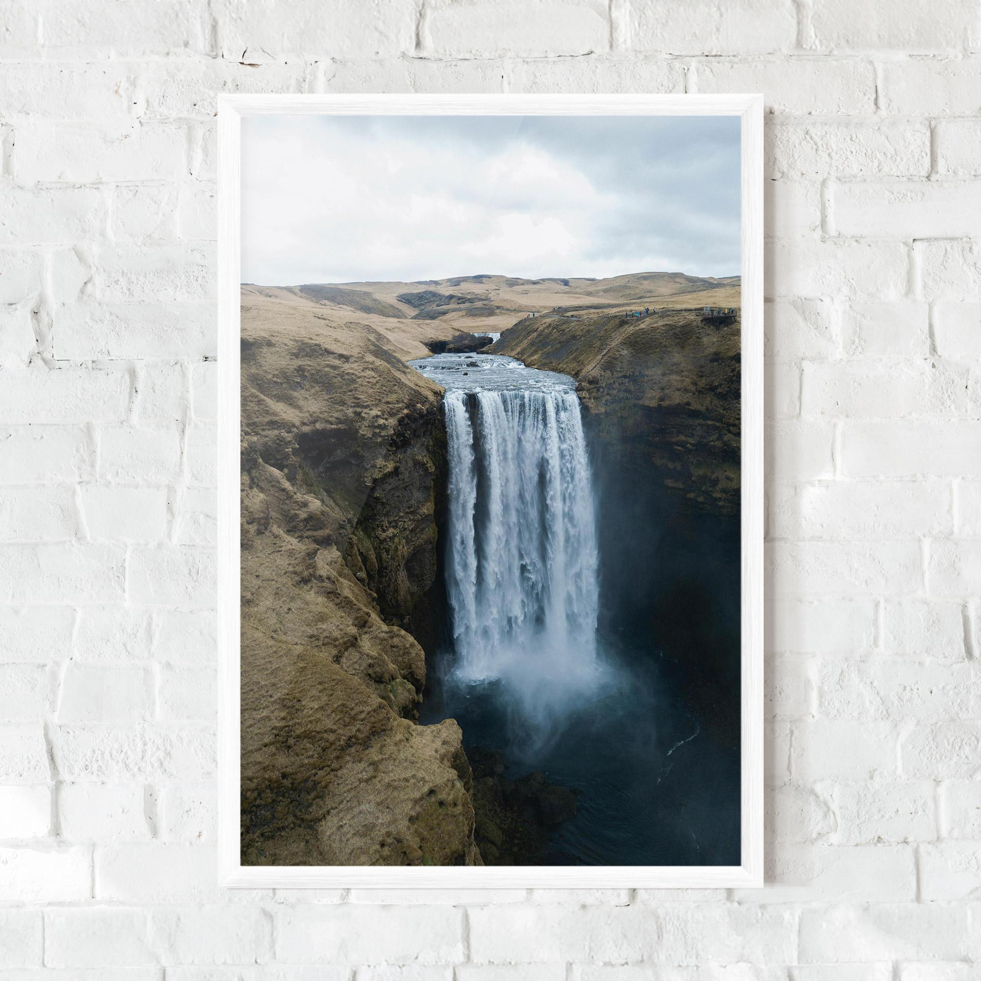 Plakat w Ramie Desert Vibe Waterfall mockup 0