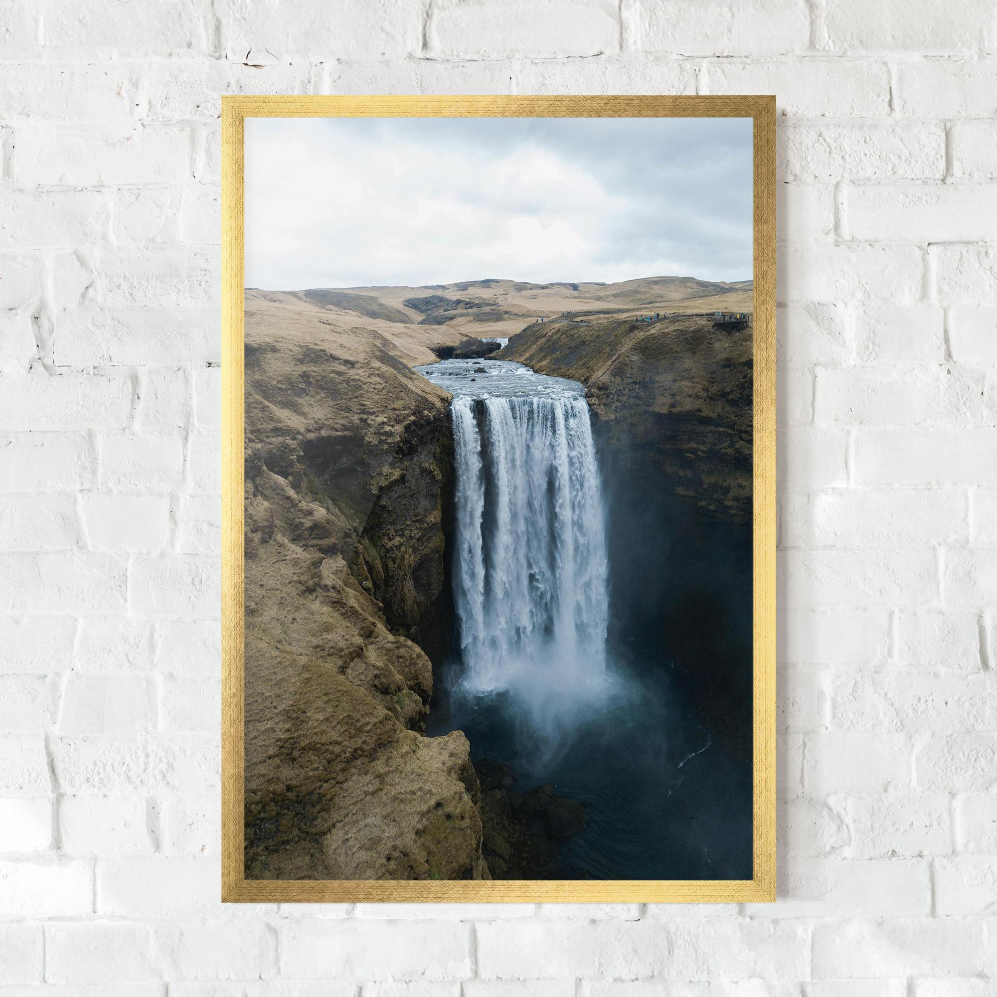 Plakat w Ramie Desert Vibe Waterfall mockup 0