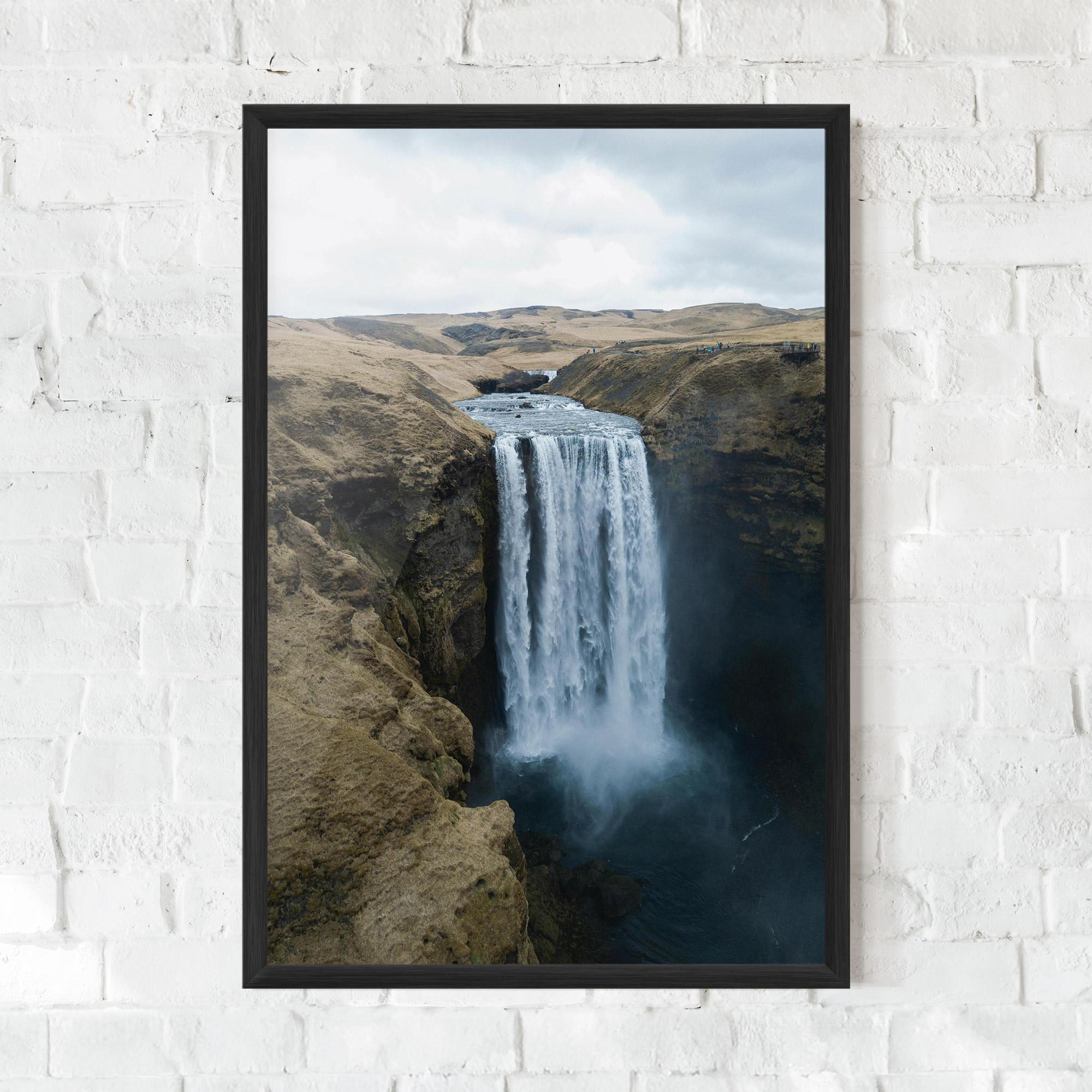 Plakat w Ramie Desert Vibe Waterfall mockup 0