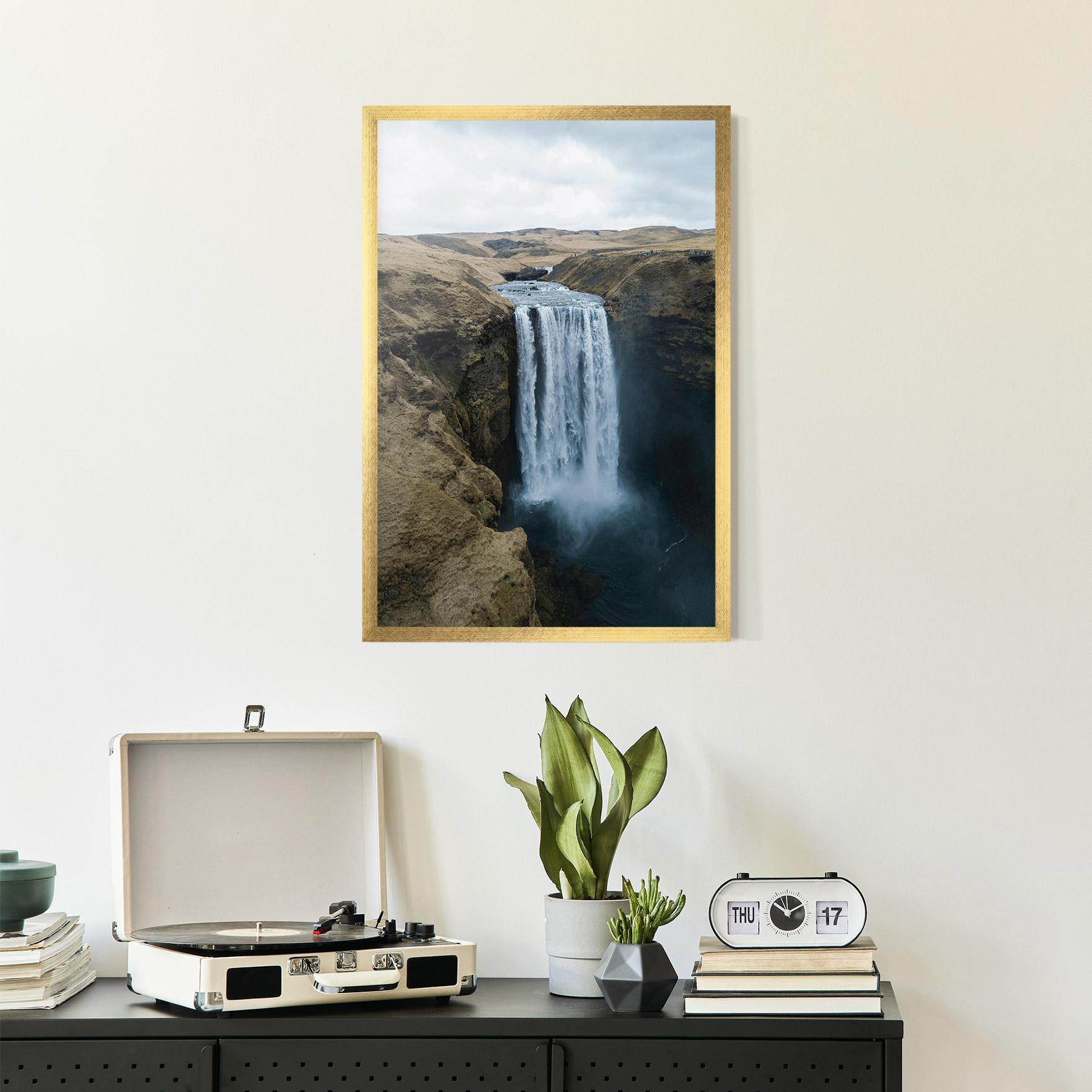 Plakat w Ramie Desert Vibe Waterfall mockup 2