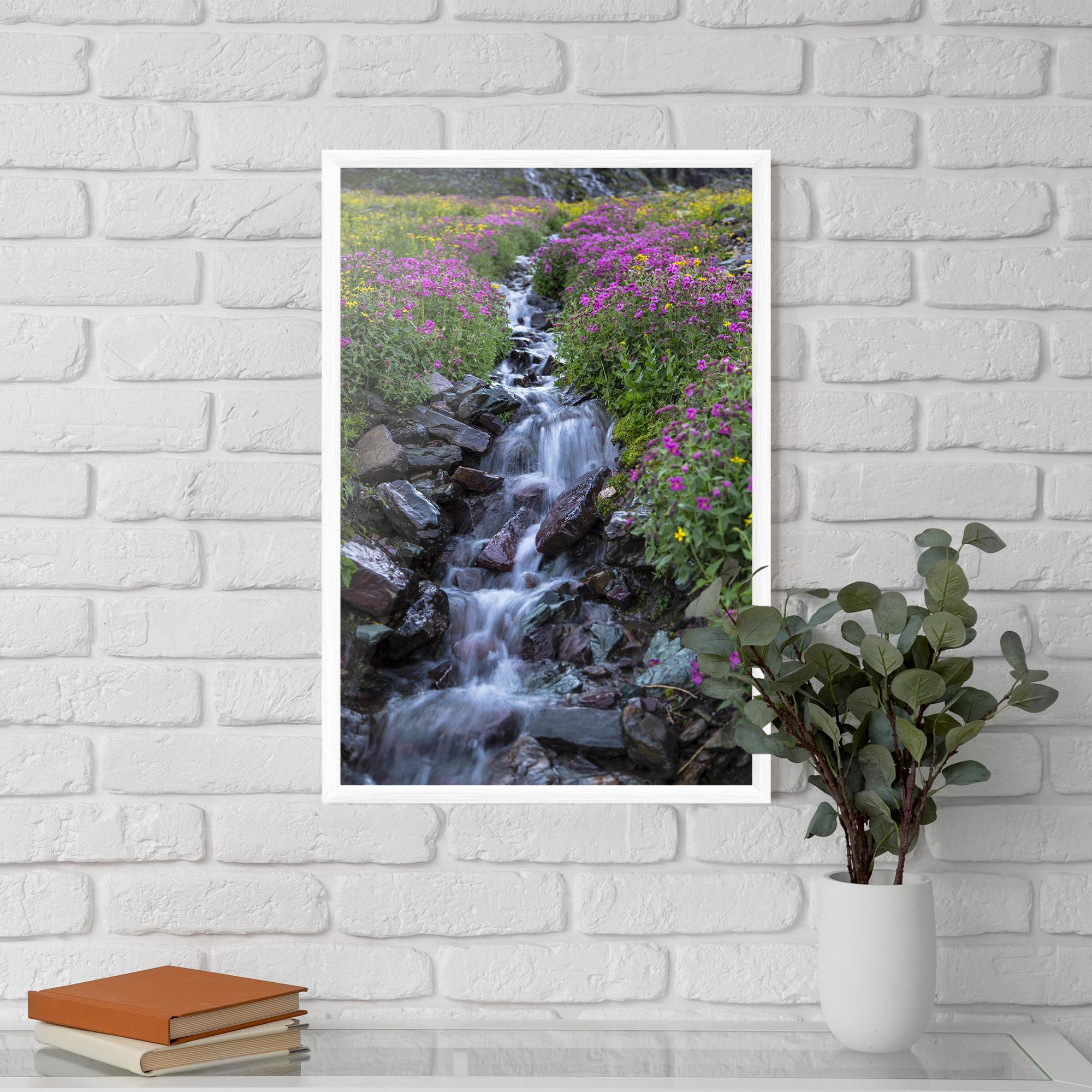 Plakat w Ramie Water Falling Field mockup 5