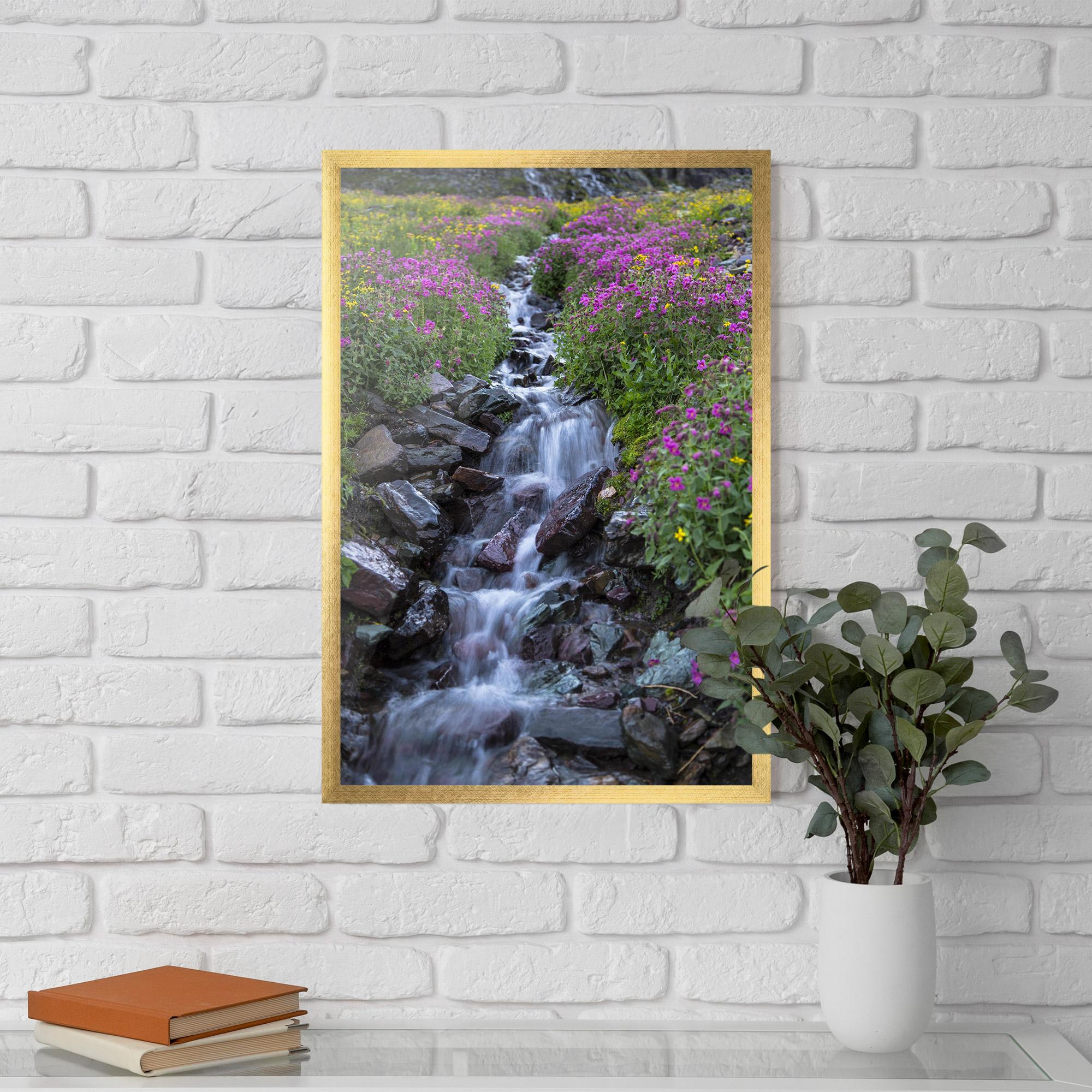 Plakat w Ramie Water Falling Field mockup 5
