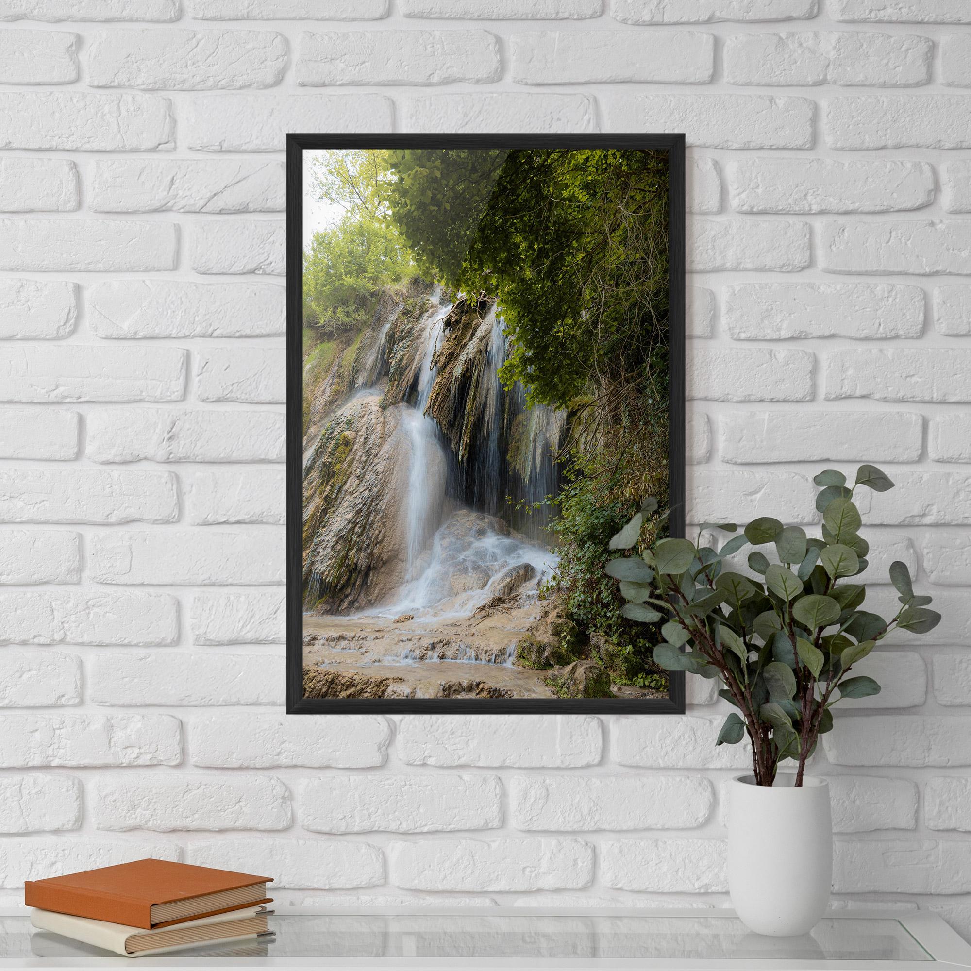 Plakat w Ramie Forest Waterfall View mockup 5