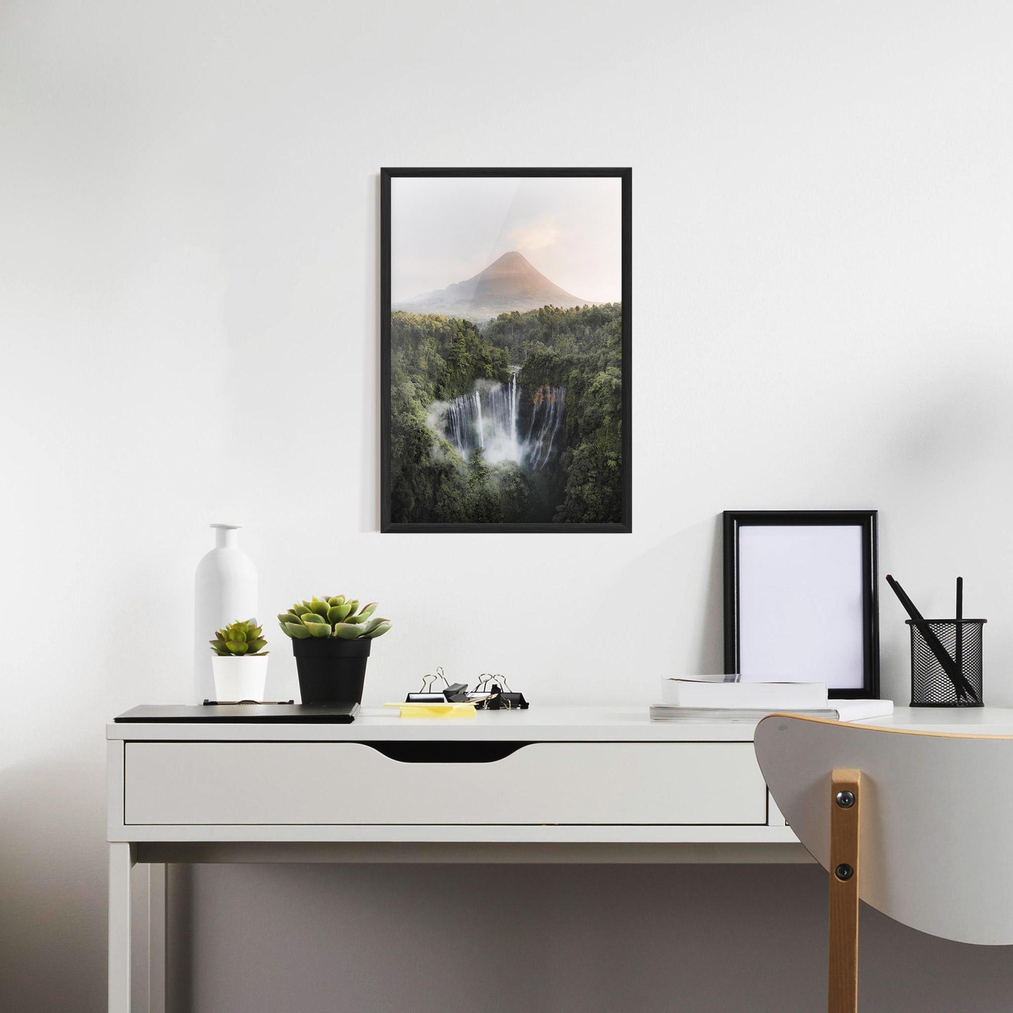 Plakat w Ramie Vulcano Waterfall mockup 7