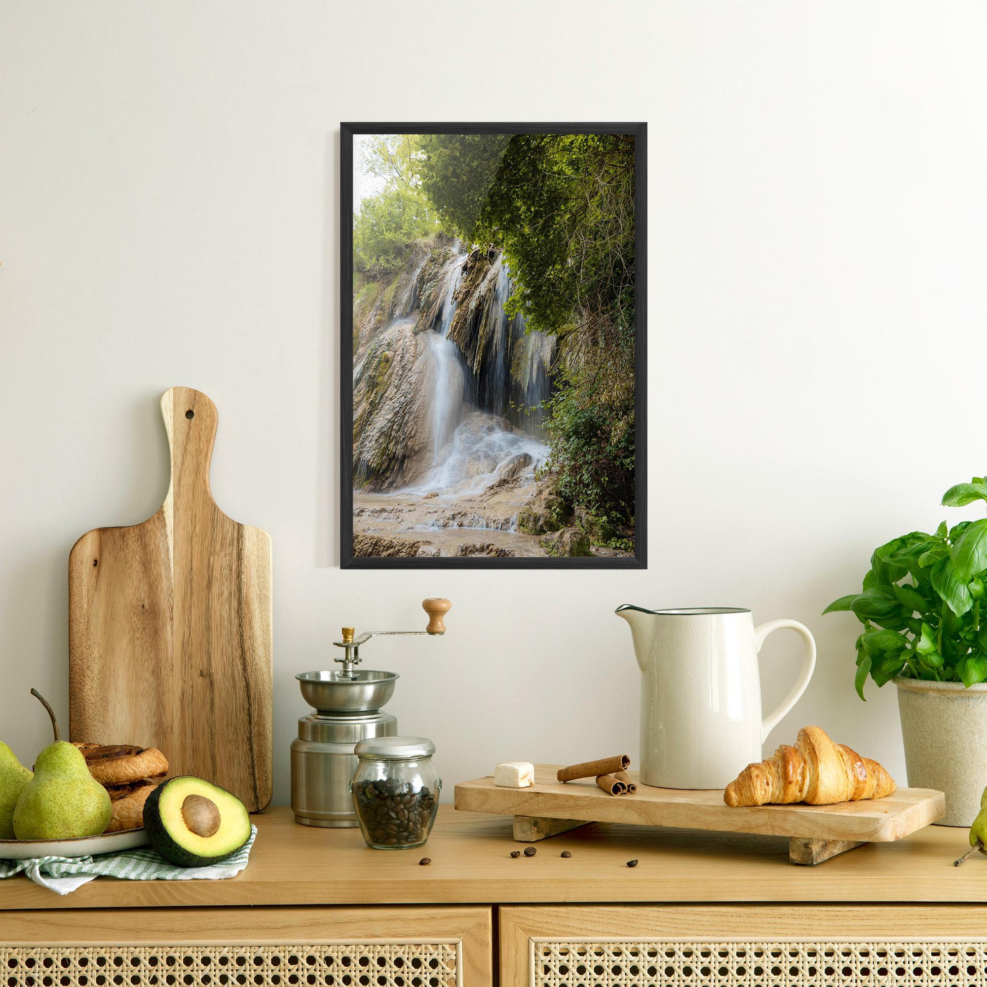 Plakat w Ramie Forest Waterfall View mockup 8