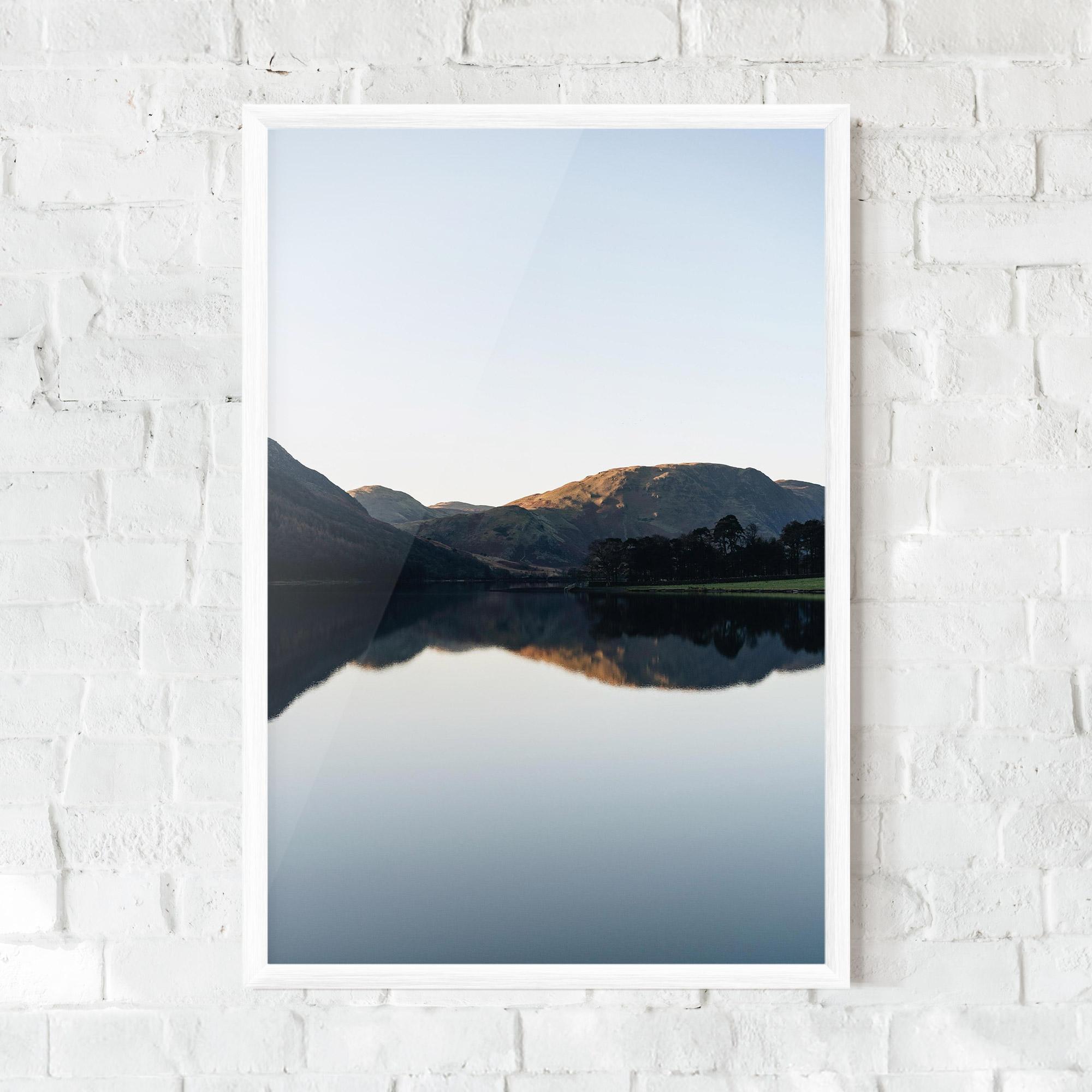 Plakat w Ramie Nice Lake mockup 0