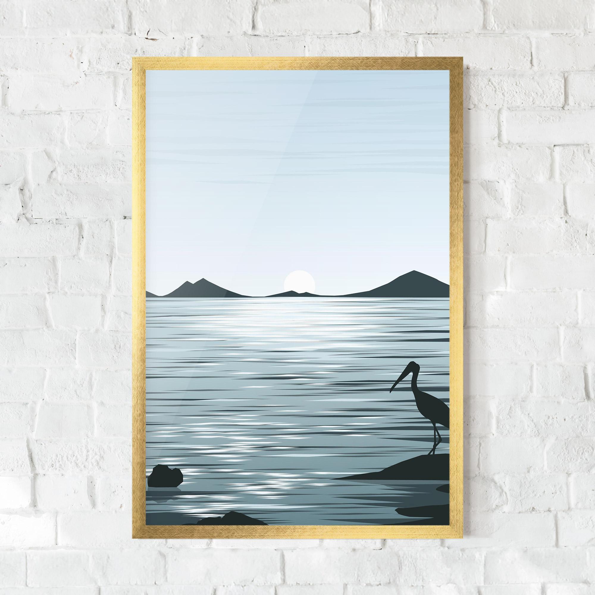 Plakat w Ramie Sparkling_lake_view mockup 0