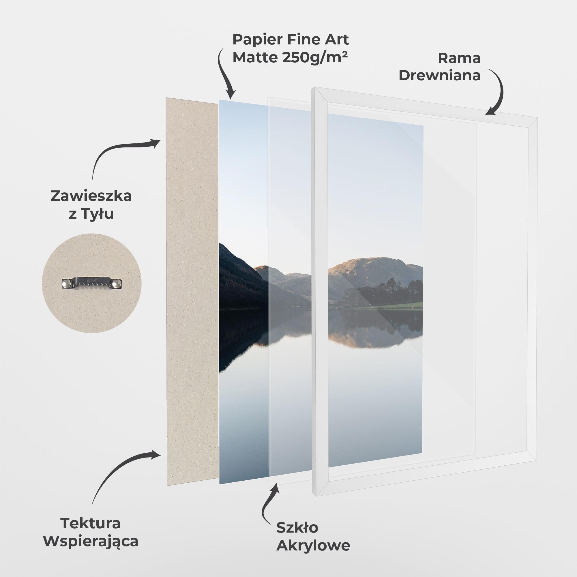 Plakat w Ramie Nice Lake mockup 1