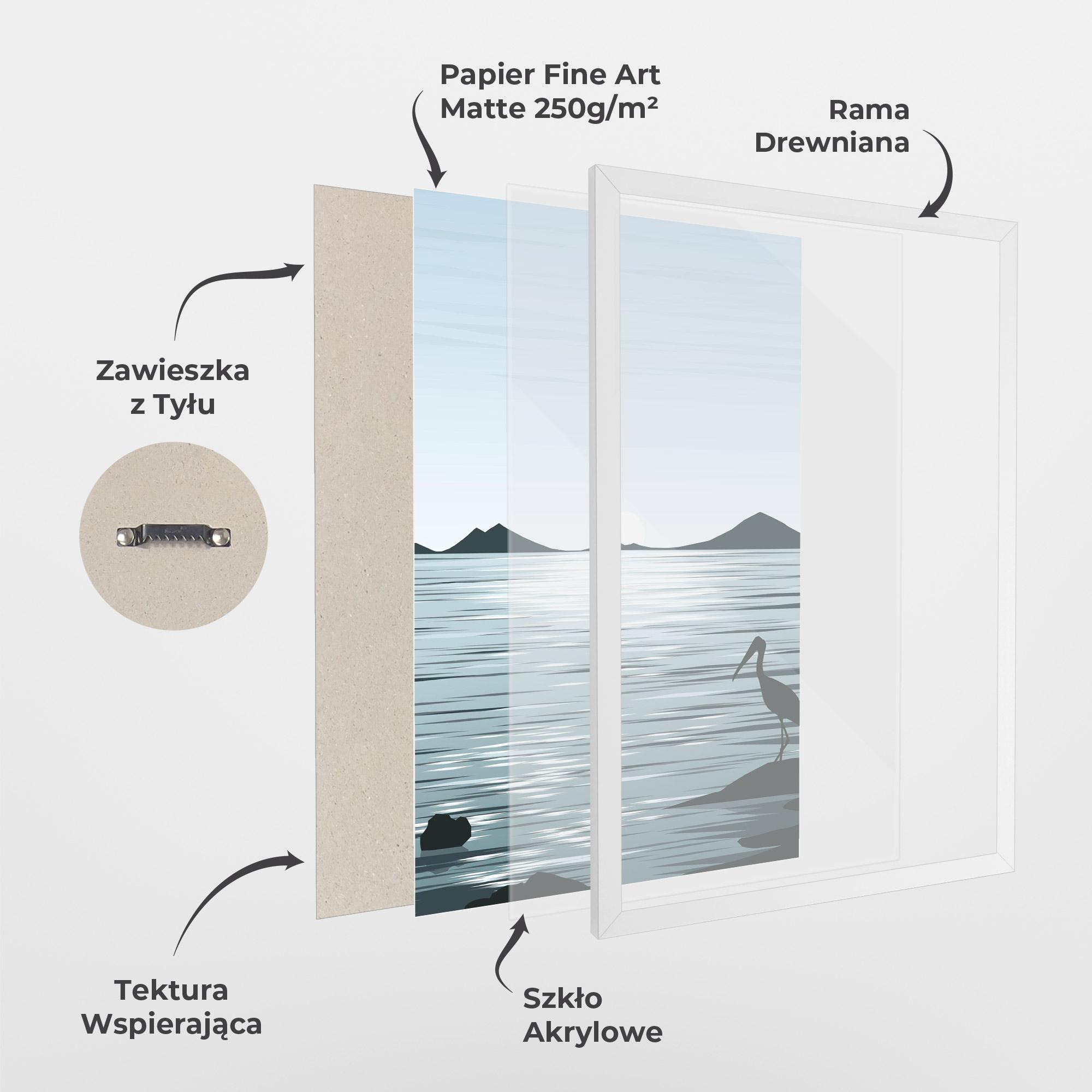 Plakat w Ramie Sparkling_lake_view mockup 1