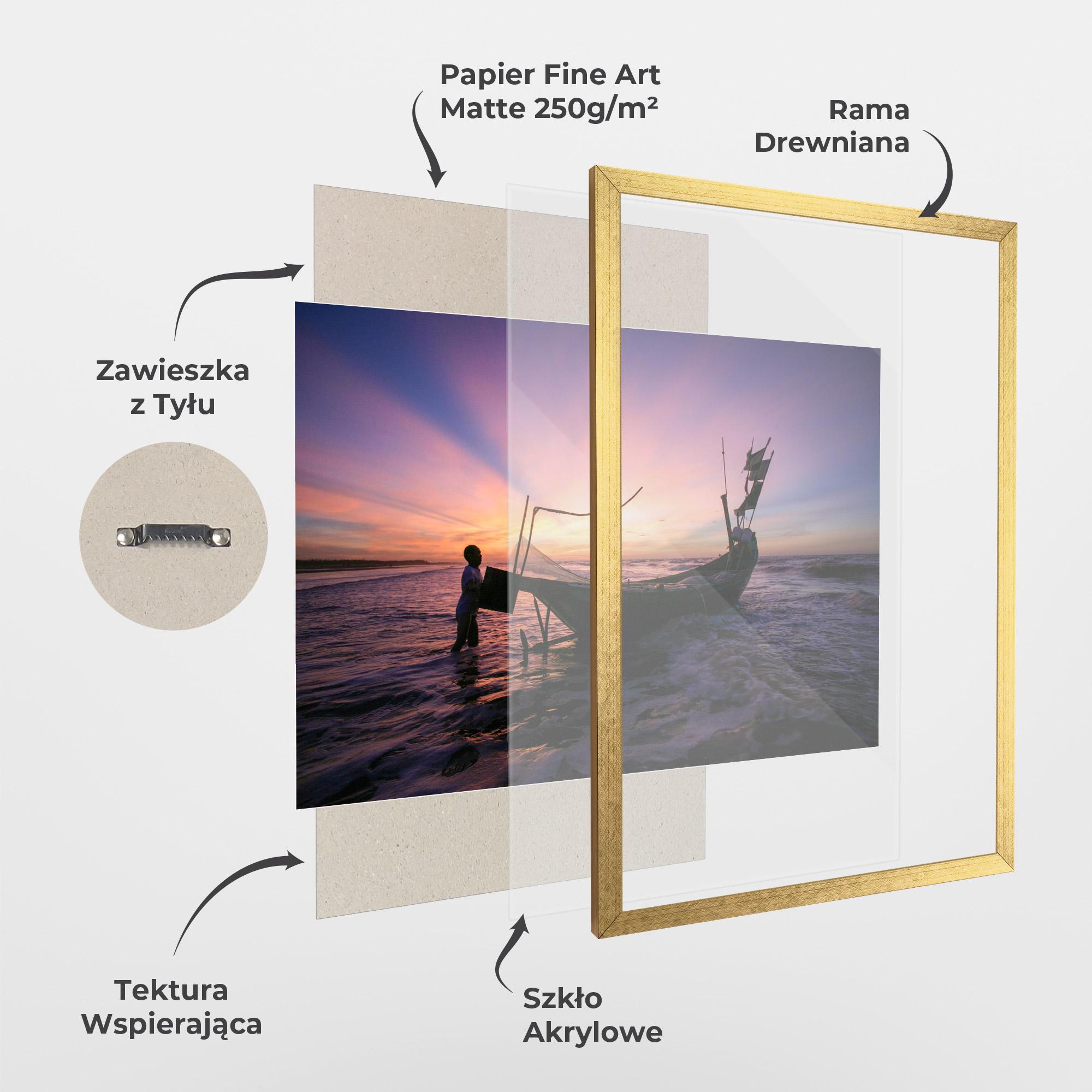 Plakat w Ramie Sailor At Dawn mockup 1