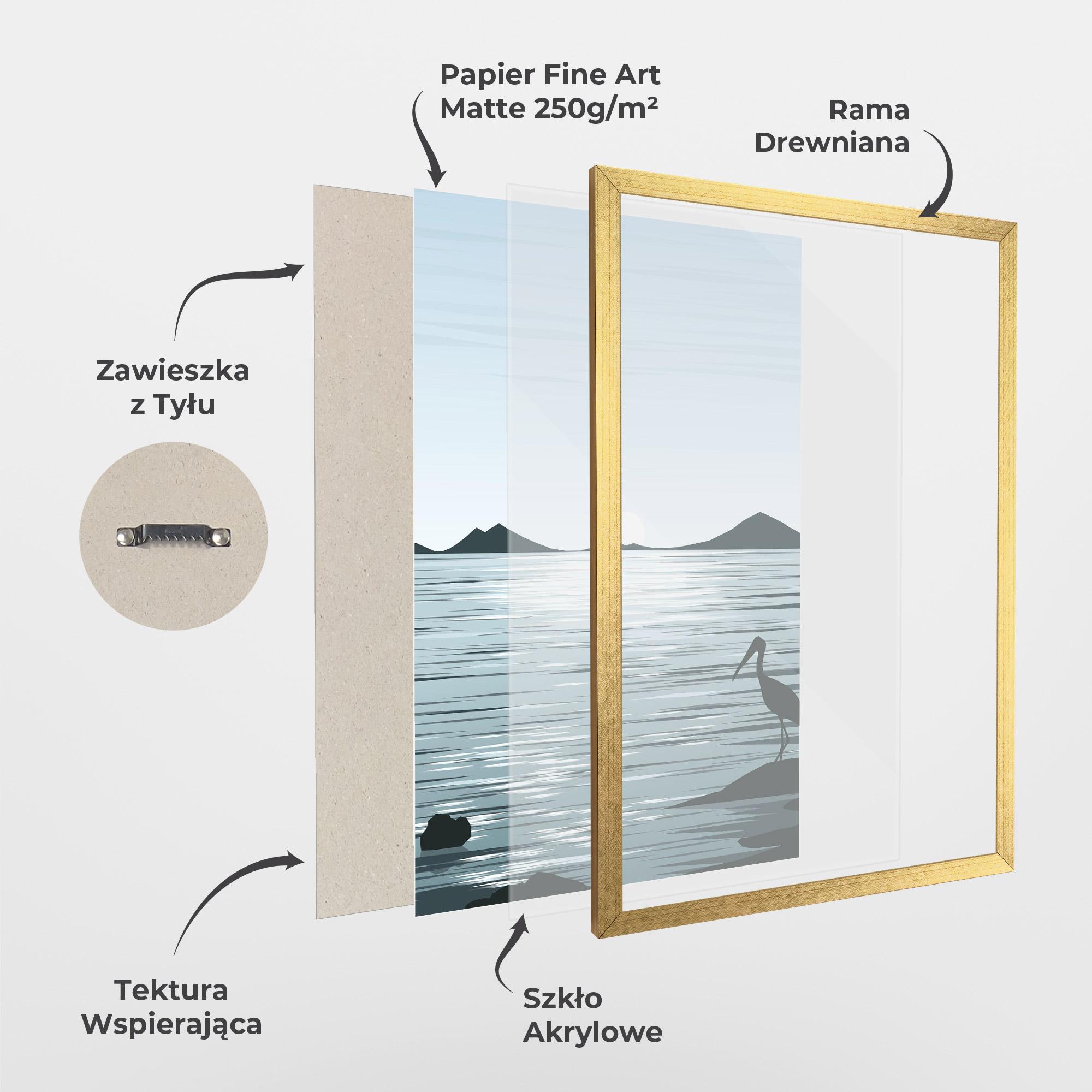 Plakat w Ramie Sparkling_lake_view mockup 1