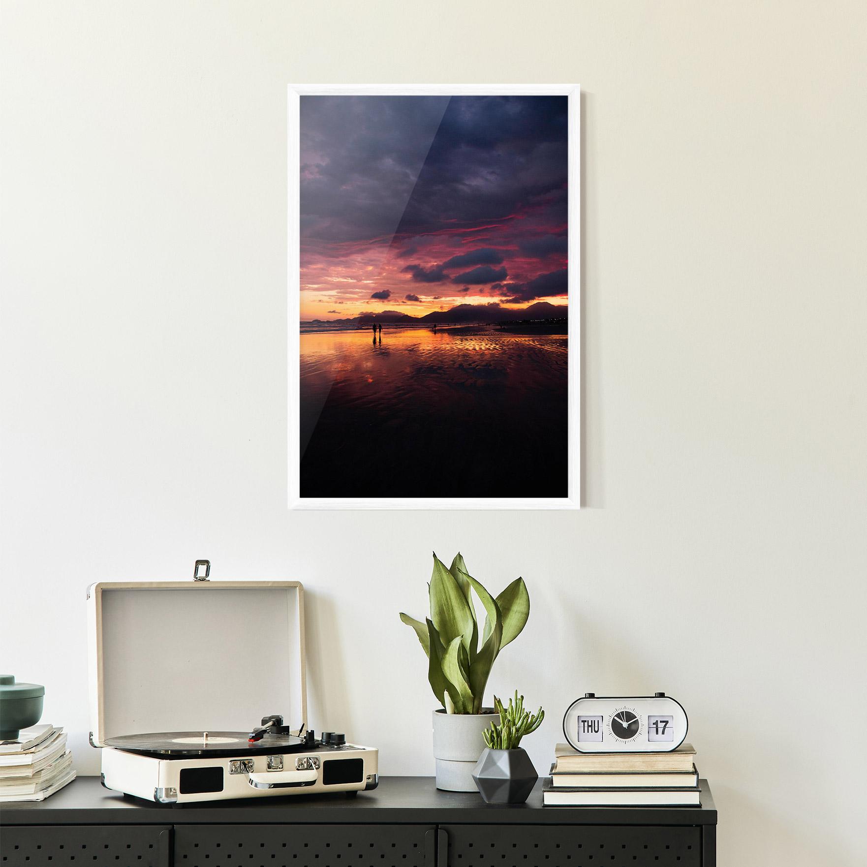 Plakat w Ramie Beach At Sunset mockup 2