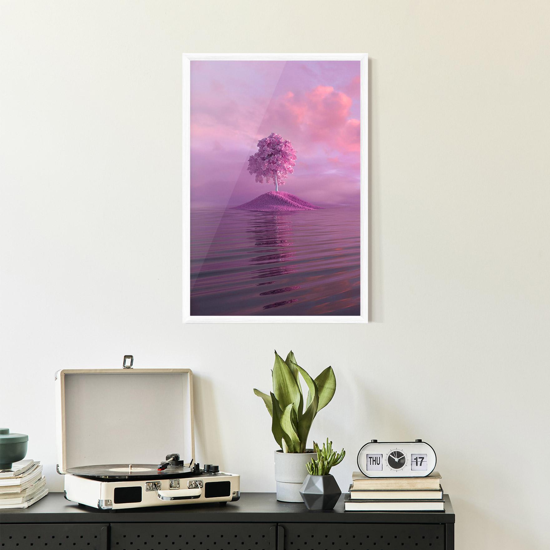 Plakat w Ramie Pink Landscape mockup 2