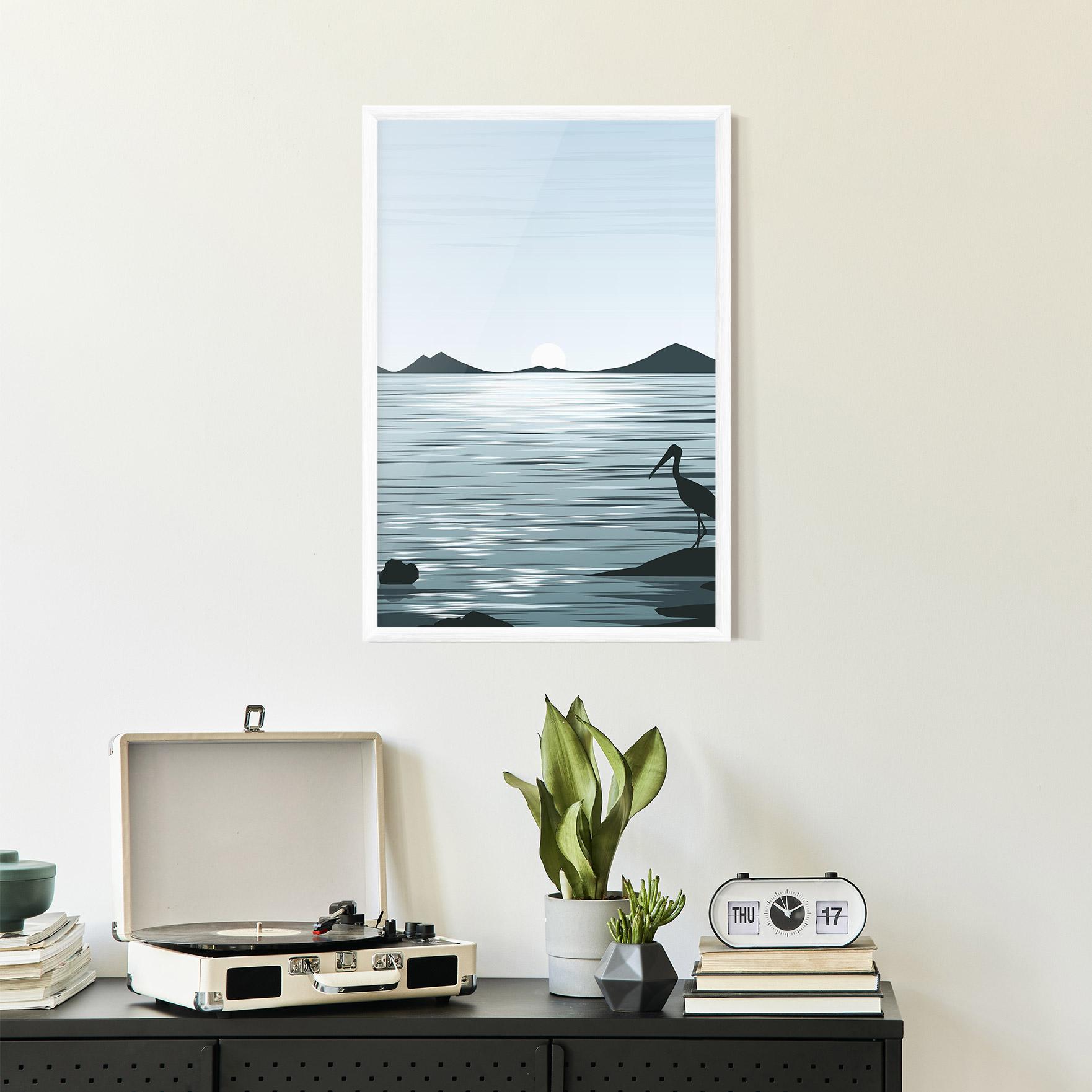 Plakat w Ramie Sparkling_lake_view mockup 2