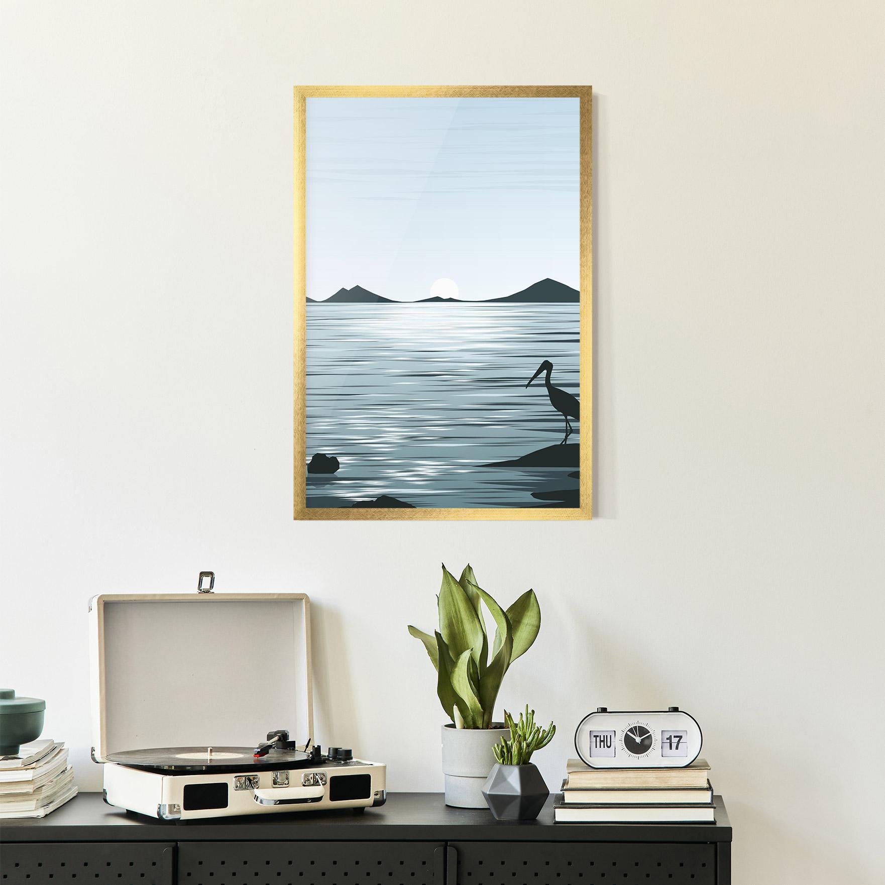 Plakat w Ramie Sparkling_lake_view mockup 2