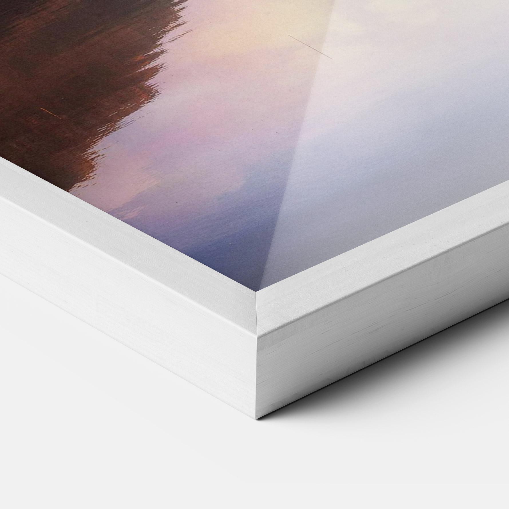 Plakat w Ramie Orange Lake Light mockup 3