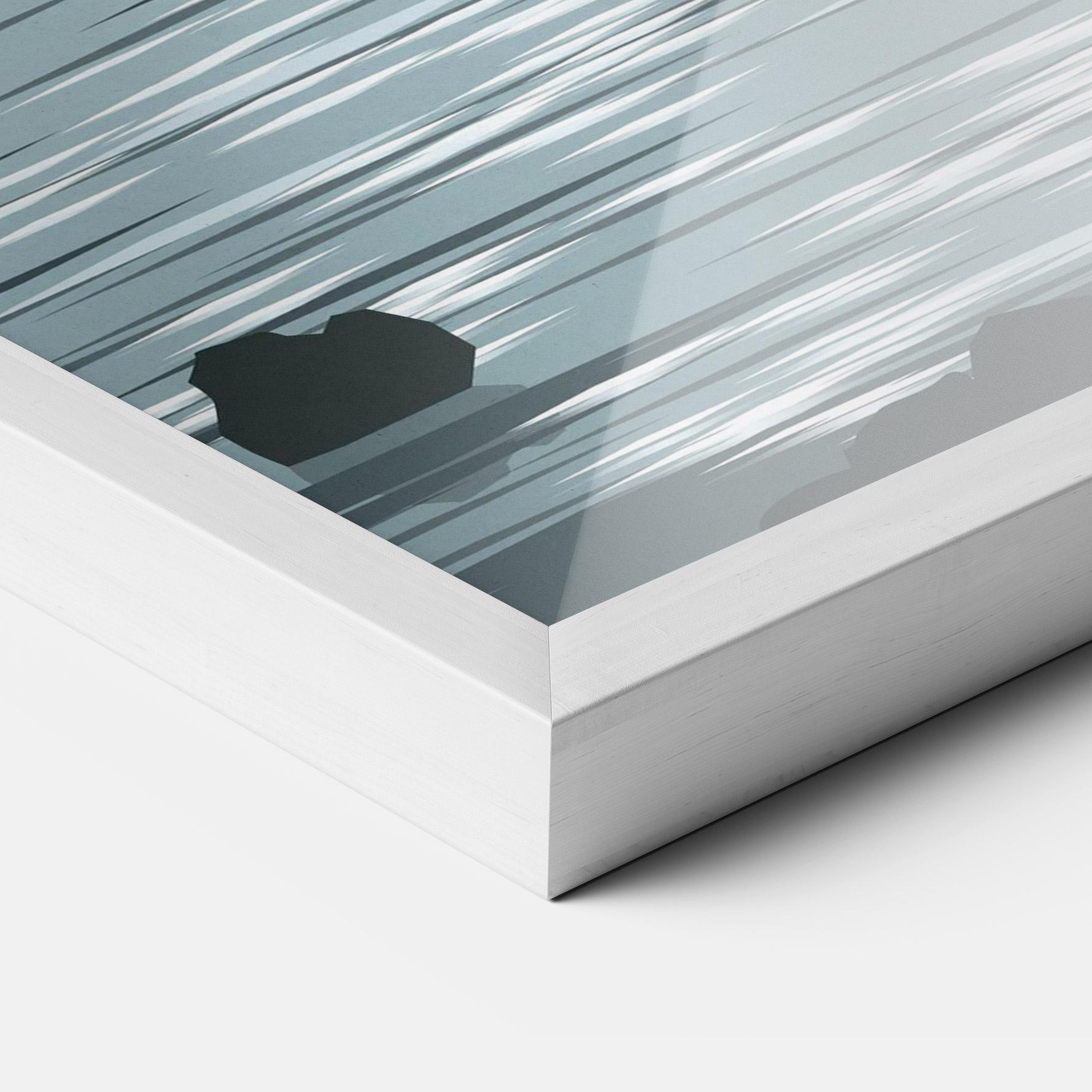 Plakat w Ramie Sparkling_lake_view mockup 3