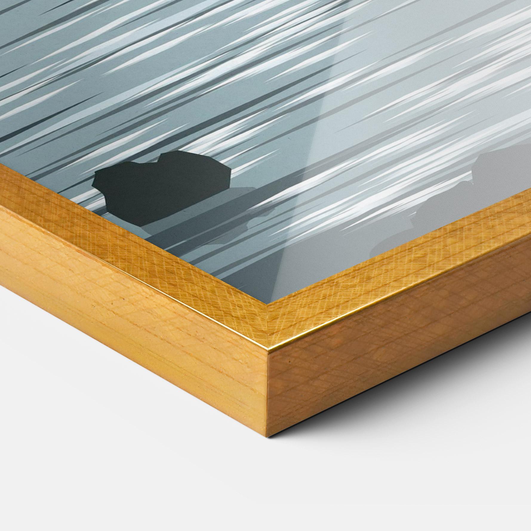 Plakat w Ramie Sparkling_lake_view mockup 3