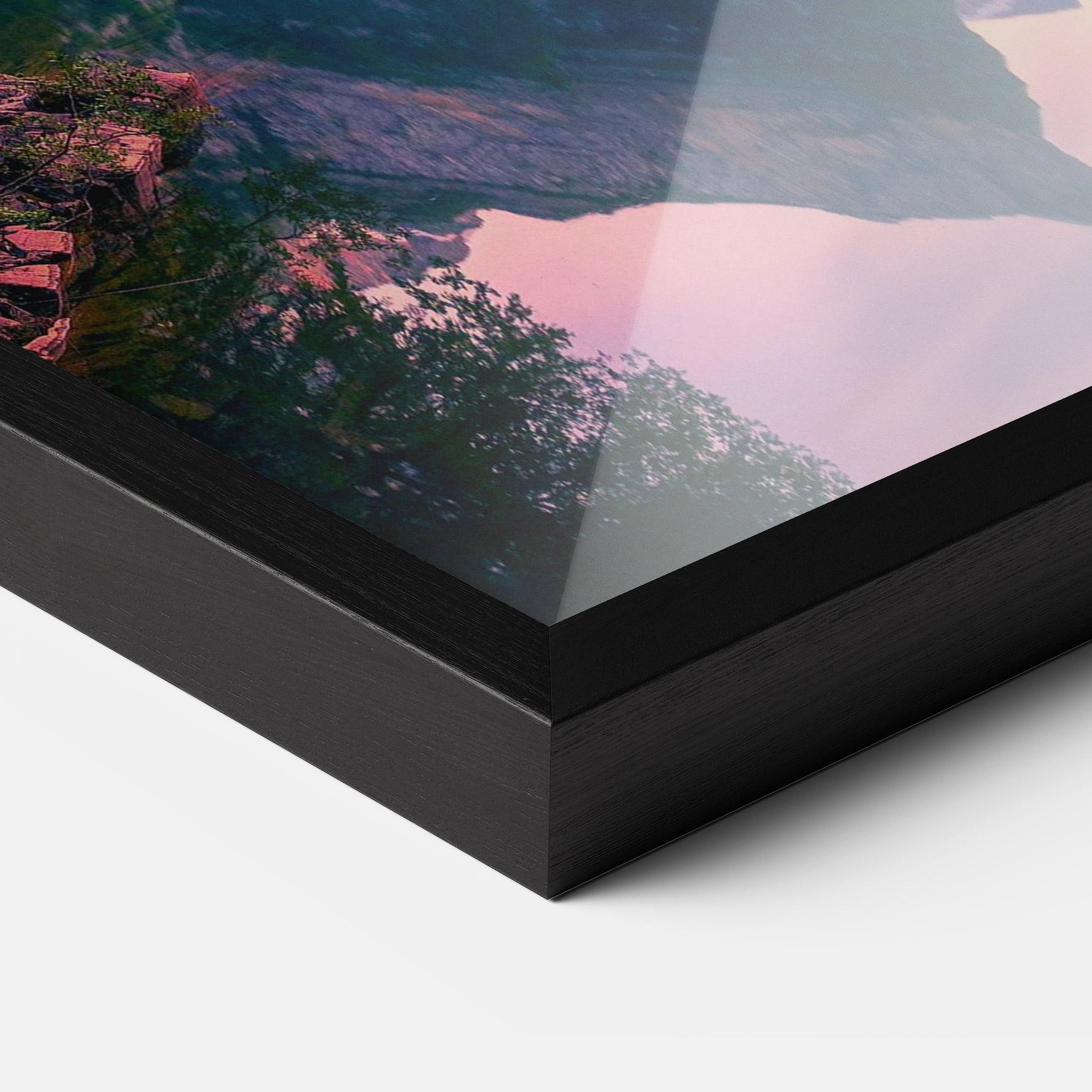 Plakat w Ramie Purple Sunset Lake mockup 3