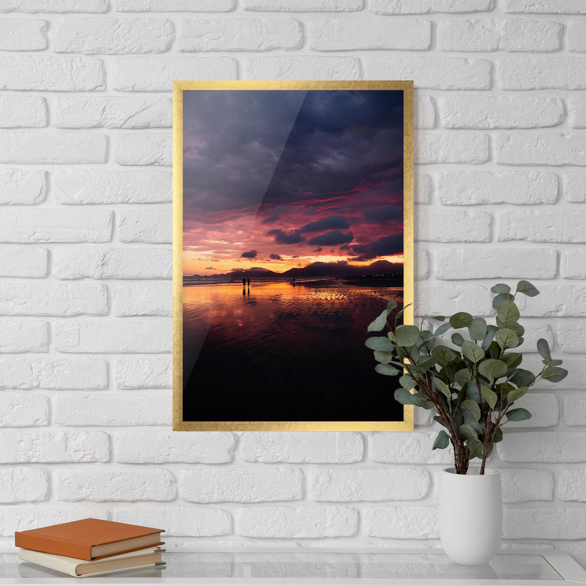 Plakat w Ramie Beach At Sunset mockup 5