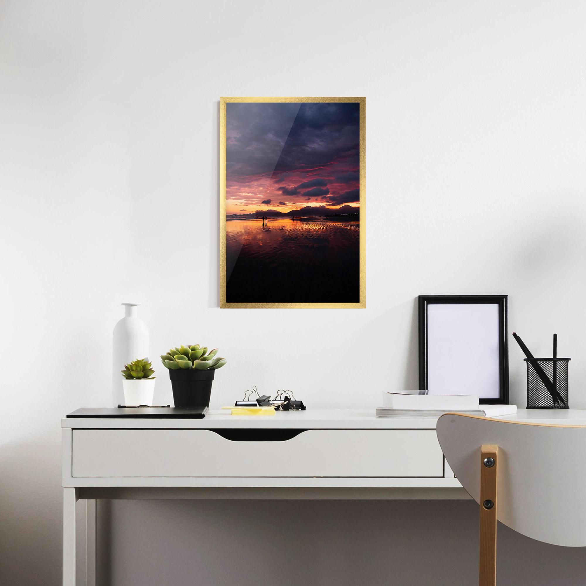 Plakat w Ramie Beach At Sunset mockup 7